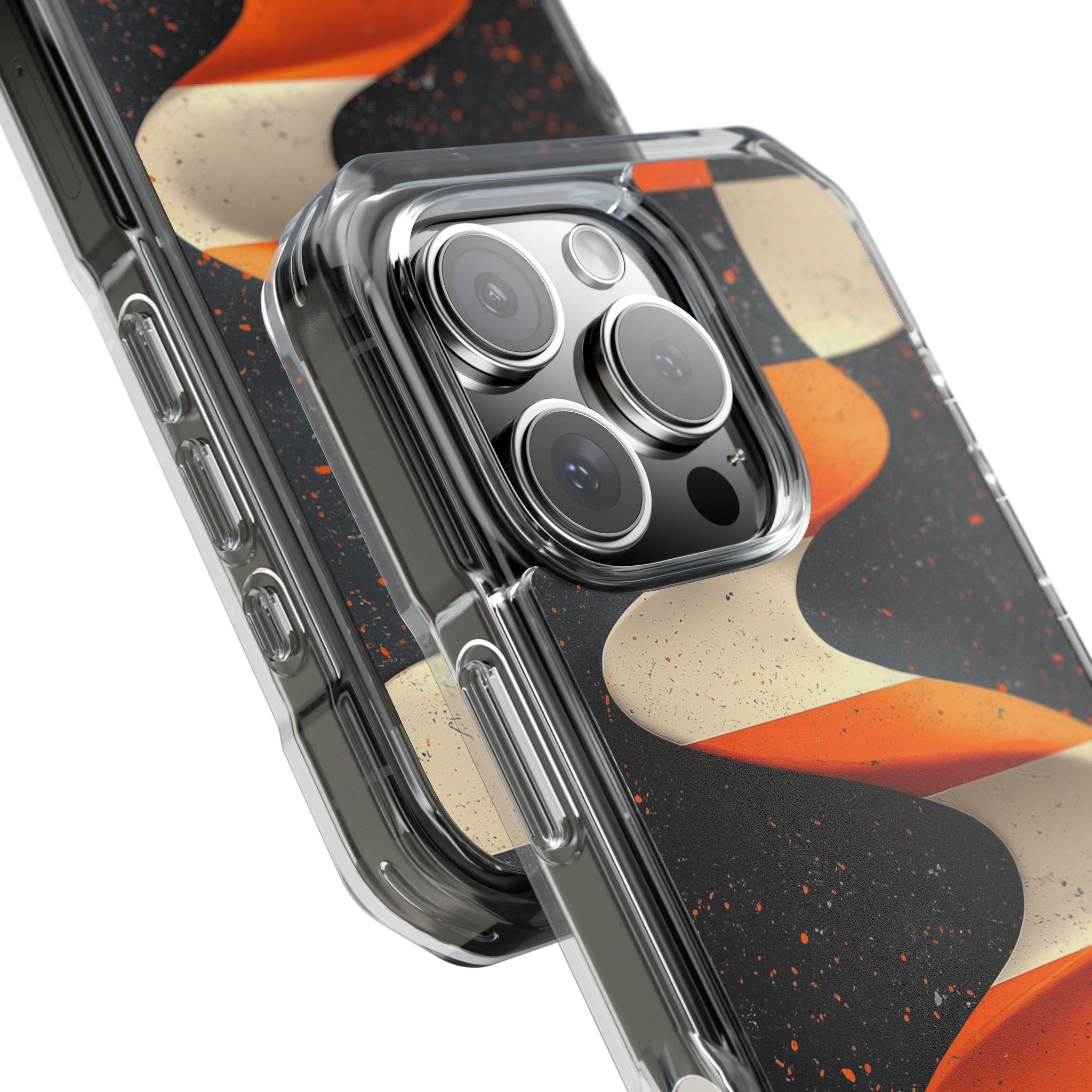 Orange Grit Twist · Impact Handyhülle für iPhone · Magsafe