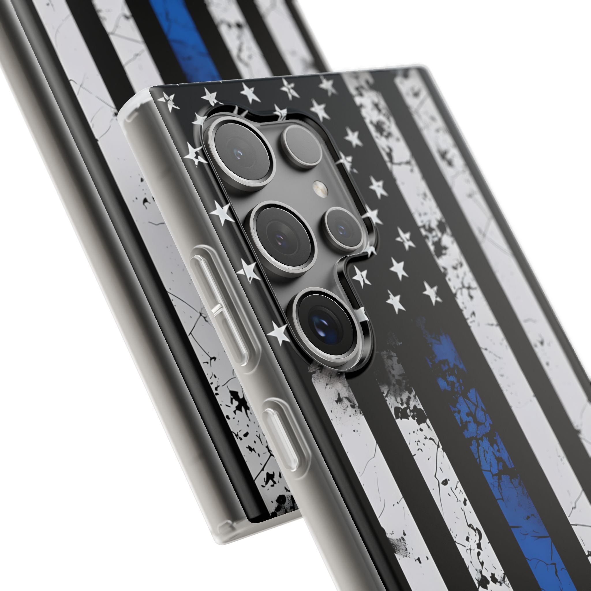 Gritty Cobalt Flag · Soft Handyhülle für Samsung