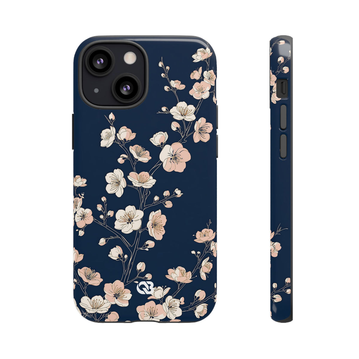 Midnight Plum Blossom · Tough Phone Case for iPhone · Blue