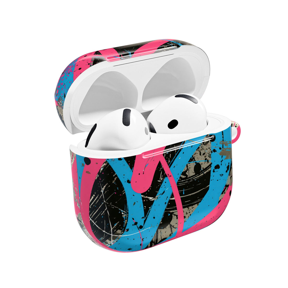 Cyber Splatter Flow · Hard Case for AirPods & AirPods Pro · Pink