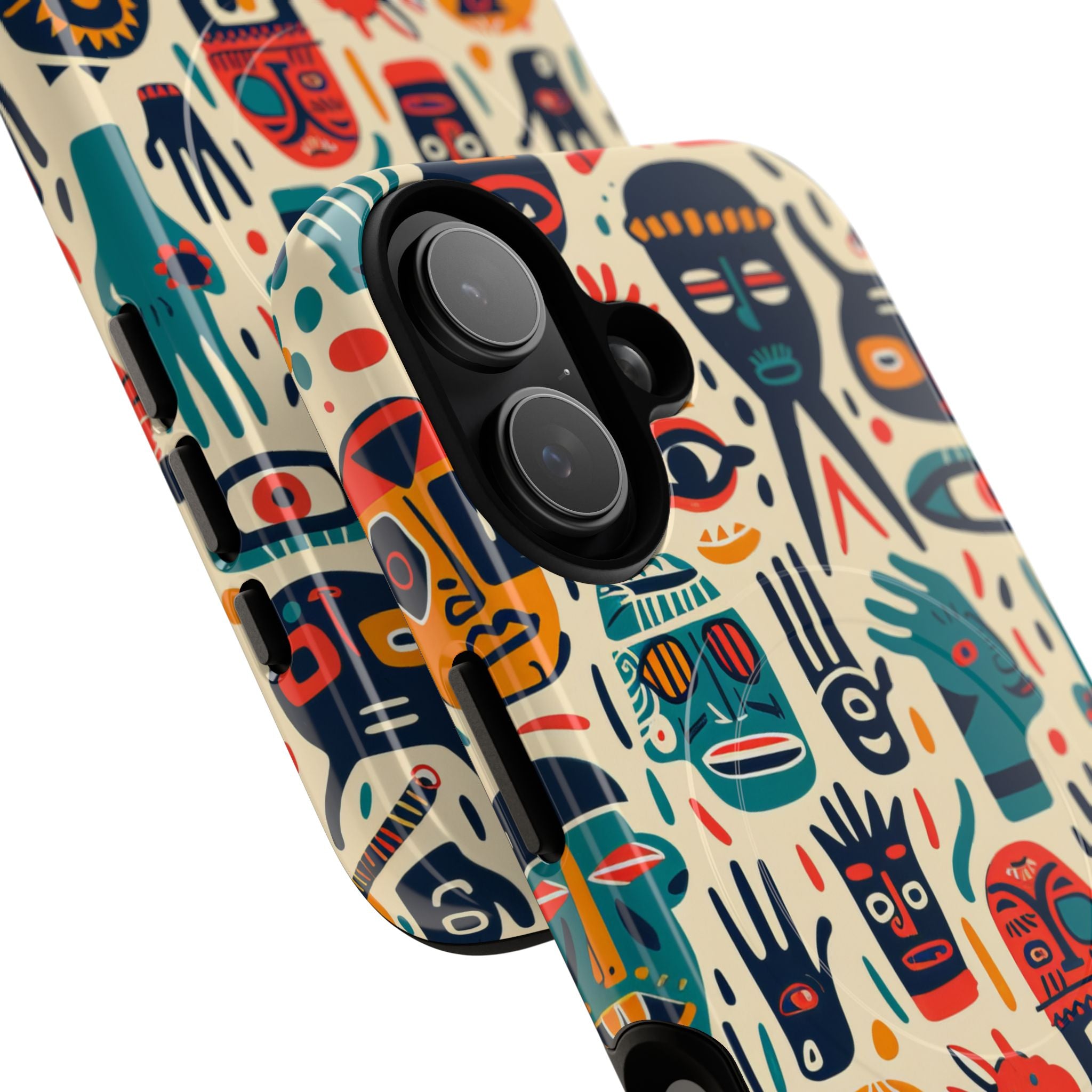 Vivid Faces iPhone 17 Case - Tough+ - CASE•BOB