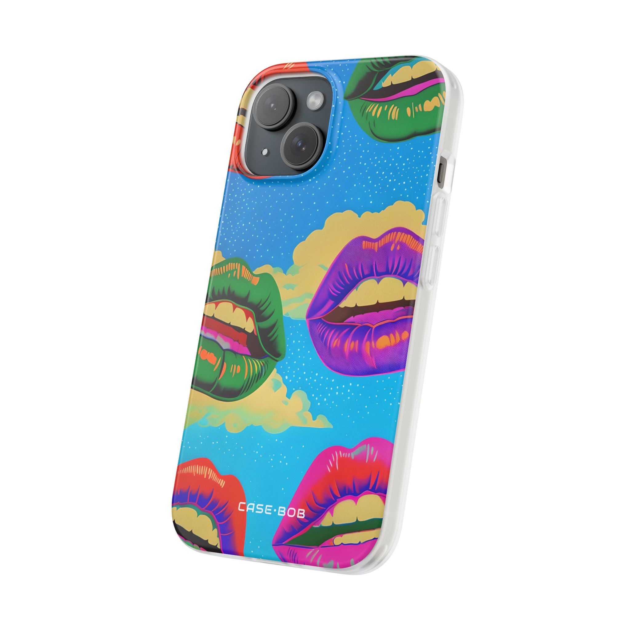 Colorful Lipscape iPhone 15 Case - Soft