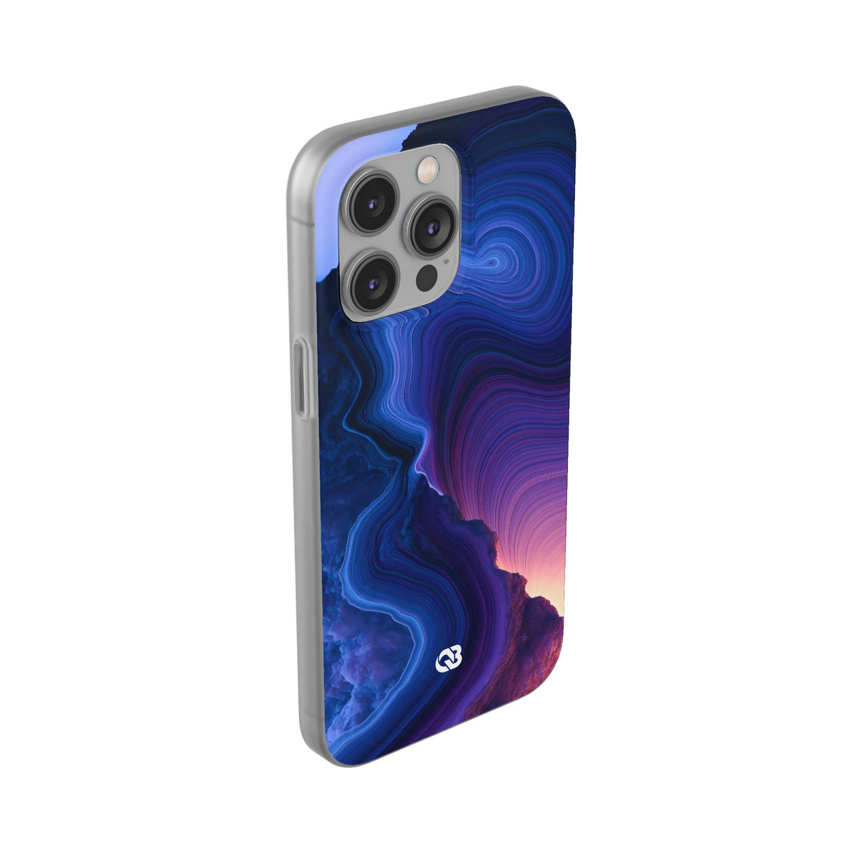 Radiant Strata · Lite Phone Case for iPhone · Blue