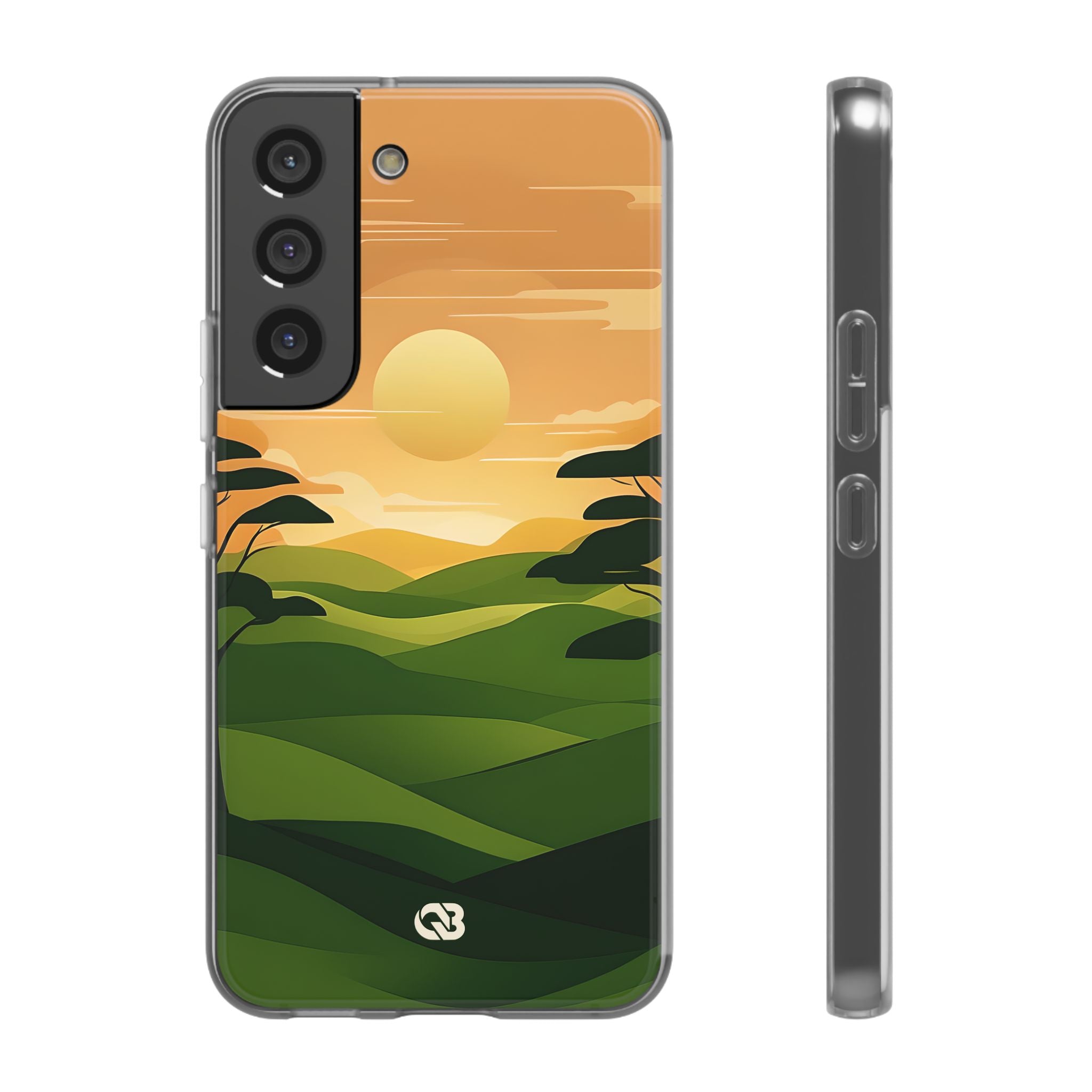Verdant Horizon Sun · Soft Phone Case for Samsung