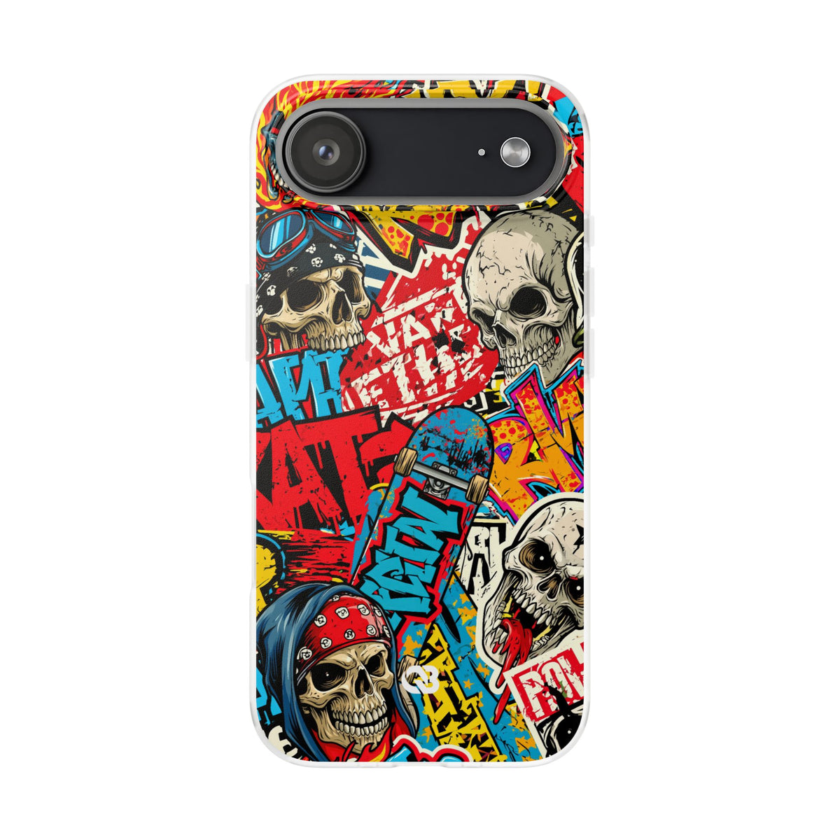 Skate Skull Riot · Lite Phone Case for iPhone · Red