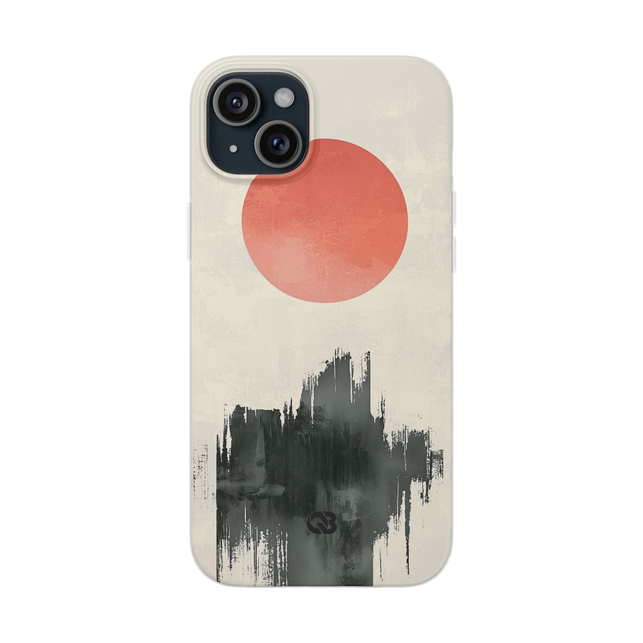 Crimson Sun Strokes · Soft Phone Case for iPhone