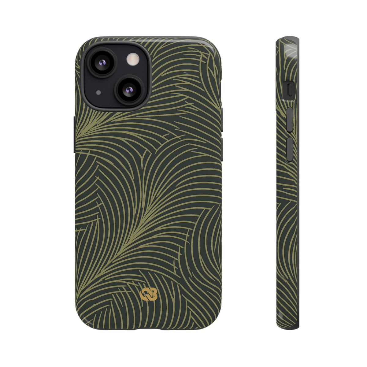 Midnight Palm Frond · Tough Phone Case for iPhone · Green