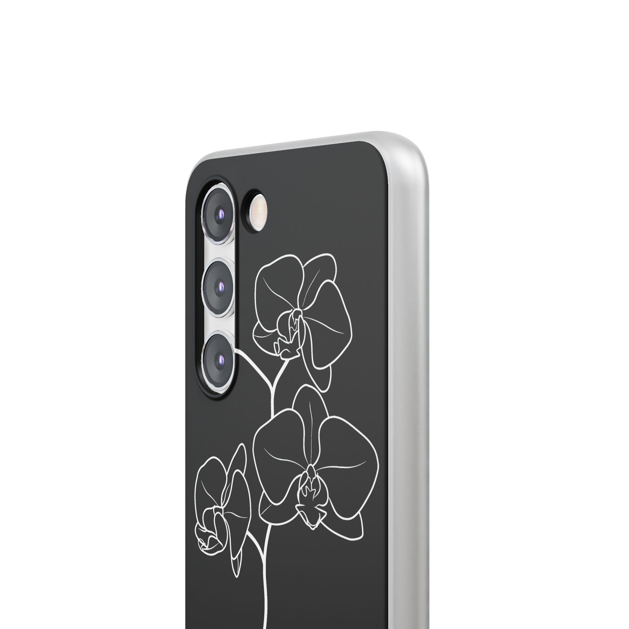 Black Lite Phone Case for Samsung - Noir Alabaster Orchid