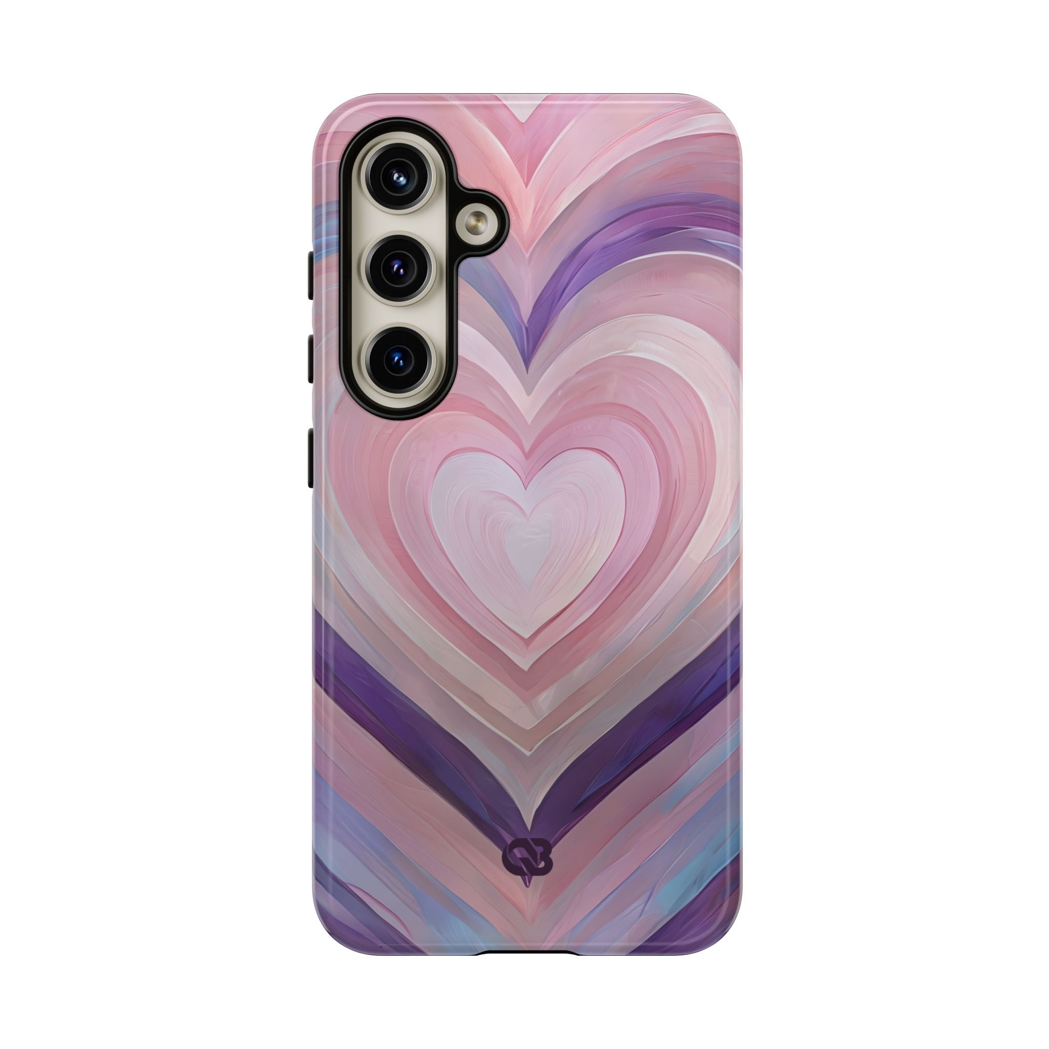 Lavender Pulse Hearts · Tough Mobilskal för Samsung