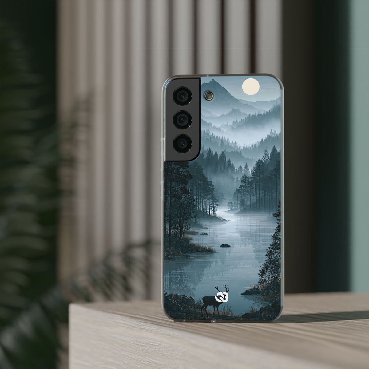 Silent Nordic Fjord · Lite Phone Case for Samsung · Blue