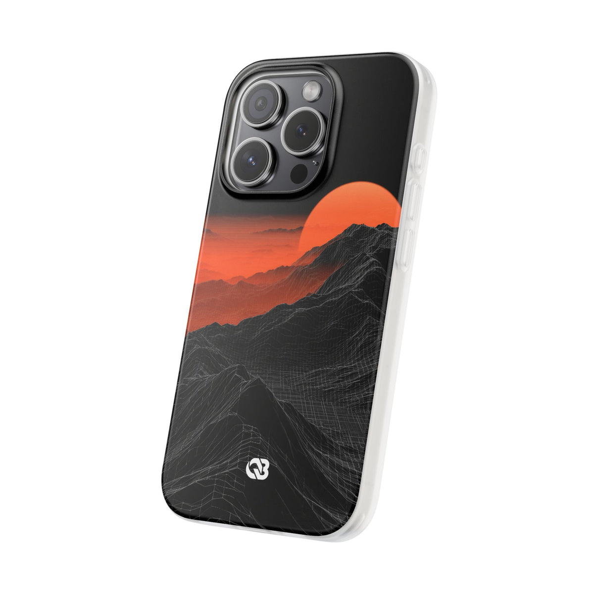 Solar Ridge Mesh · Lite Phone Case for iPhone · Black