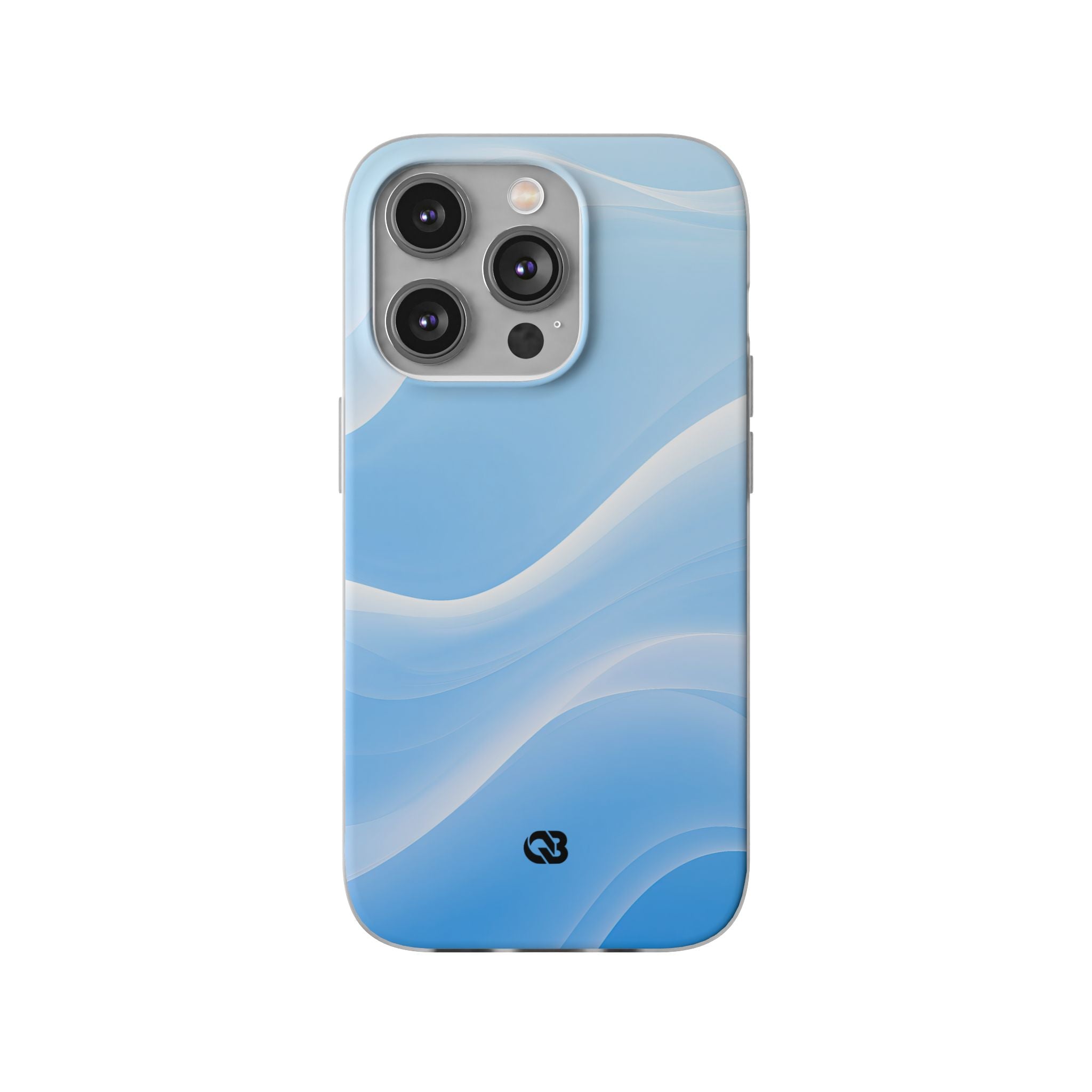 Blue Lite Phone Case for iPhone - Glacial Blue Silk