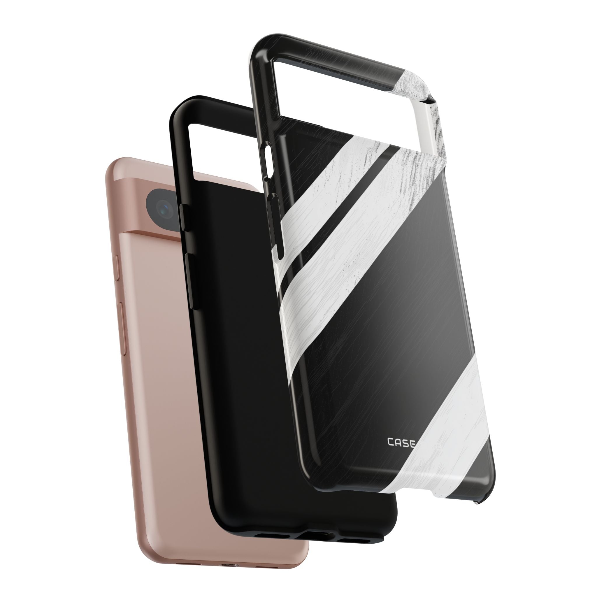 Abgenutztes Streifenmuster Bewegung Google Pixel 8 Case - Tough