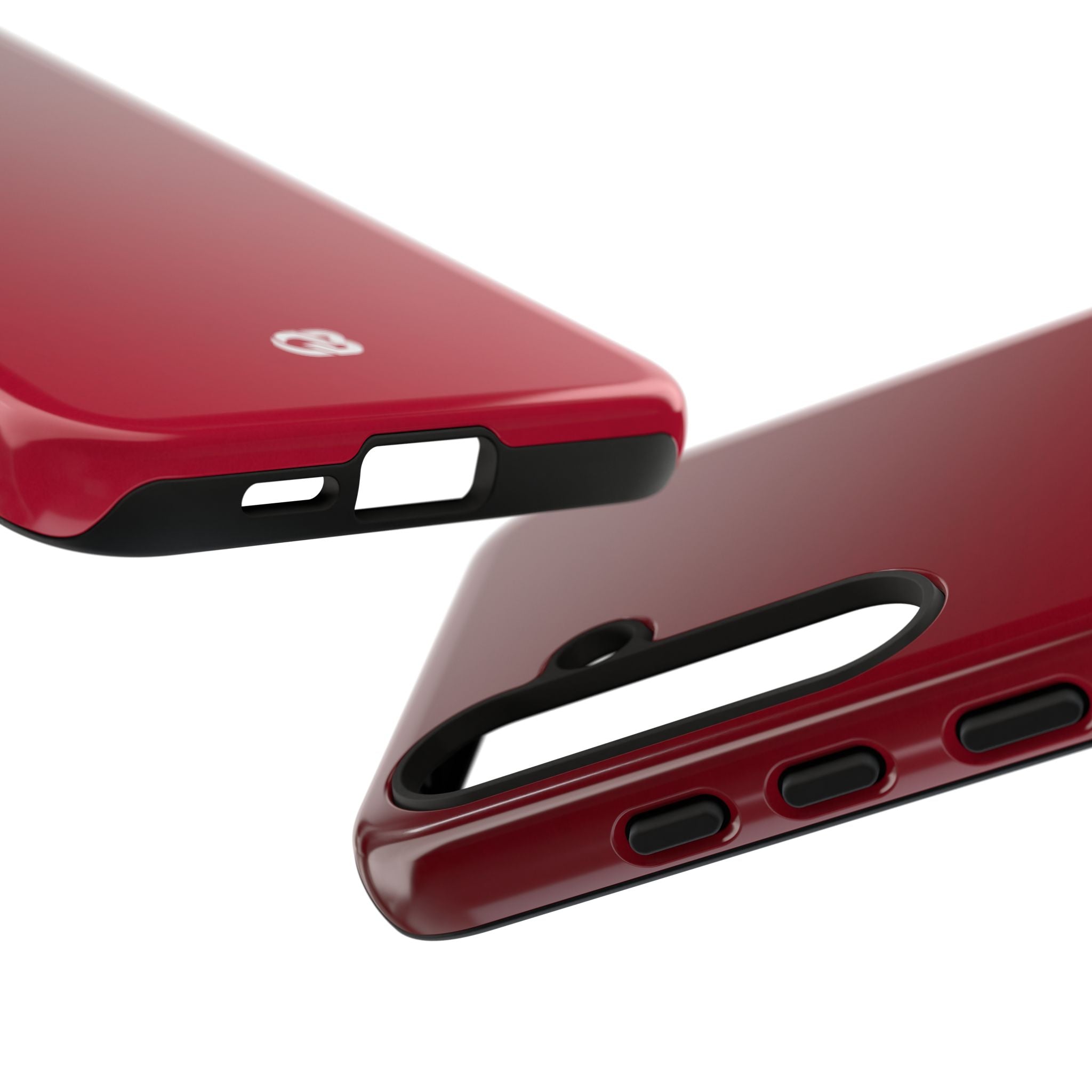 Red Tough Phone Case for Samsung - Crimson Velvet Fade