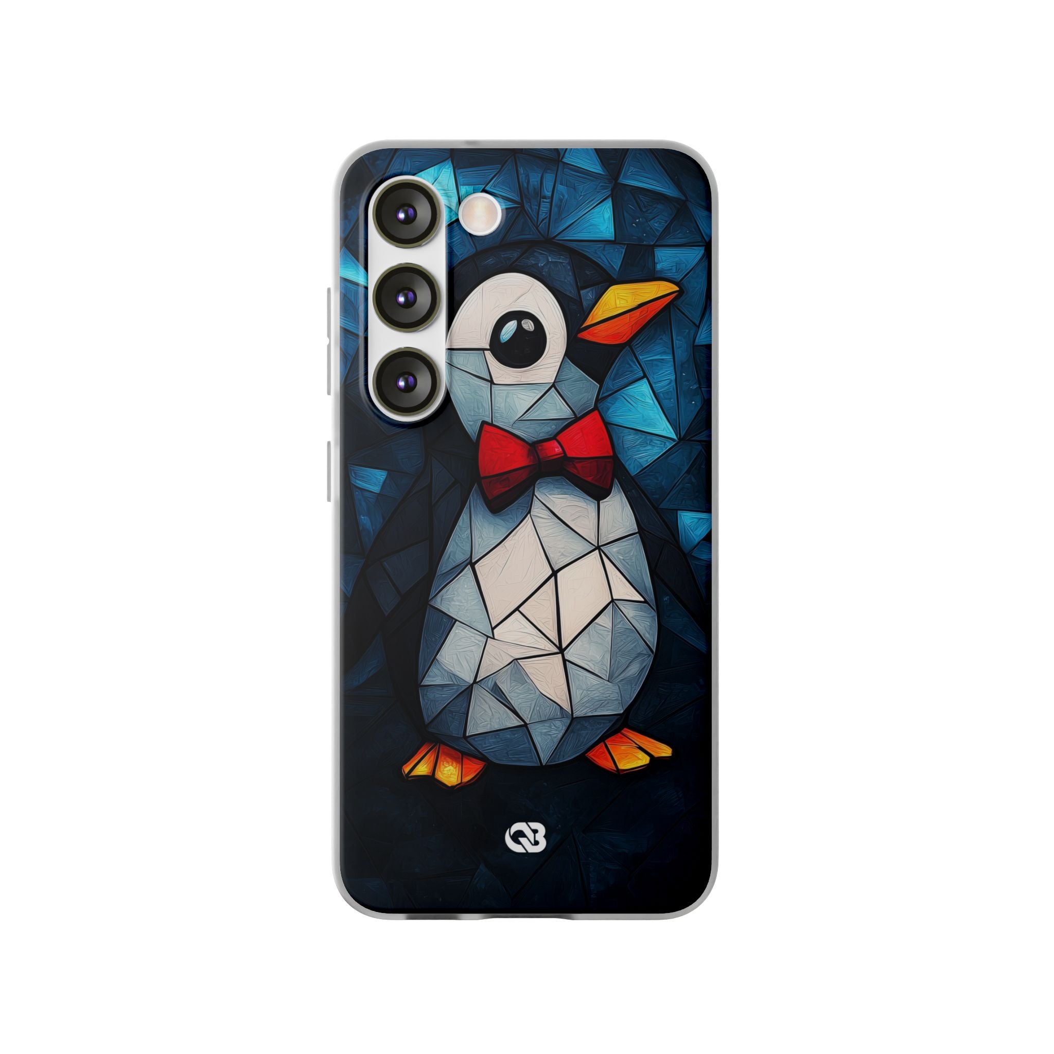 Mosaic Bowtie Penguin · Soft Handyhülle für Samsung