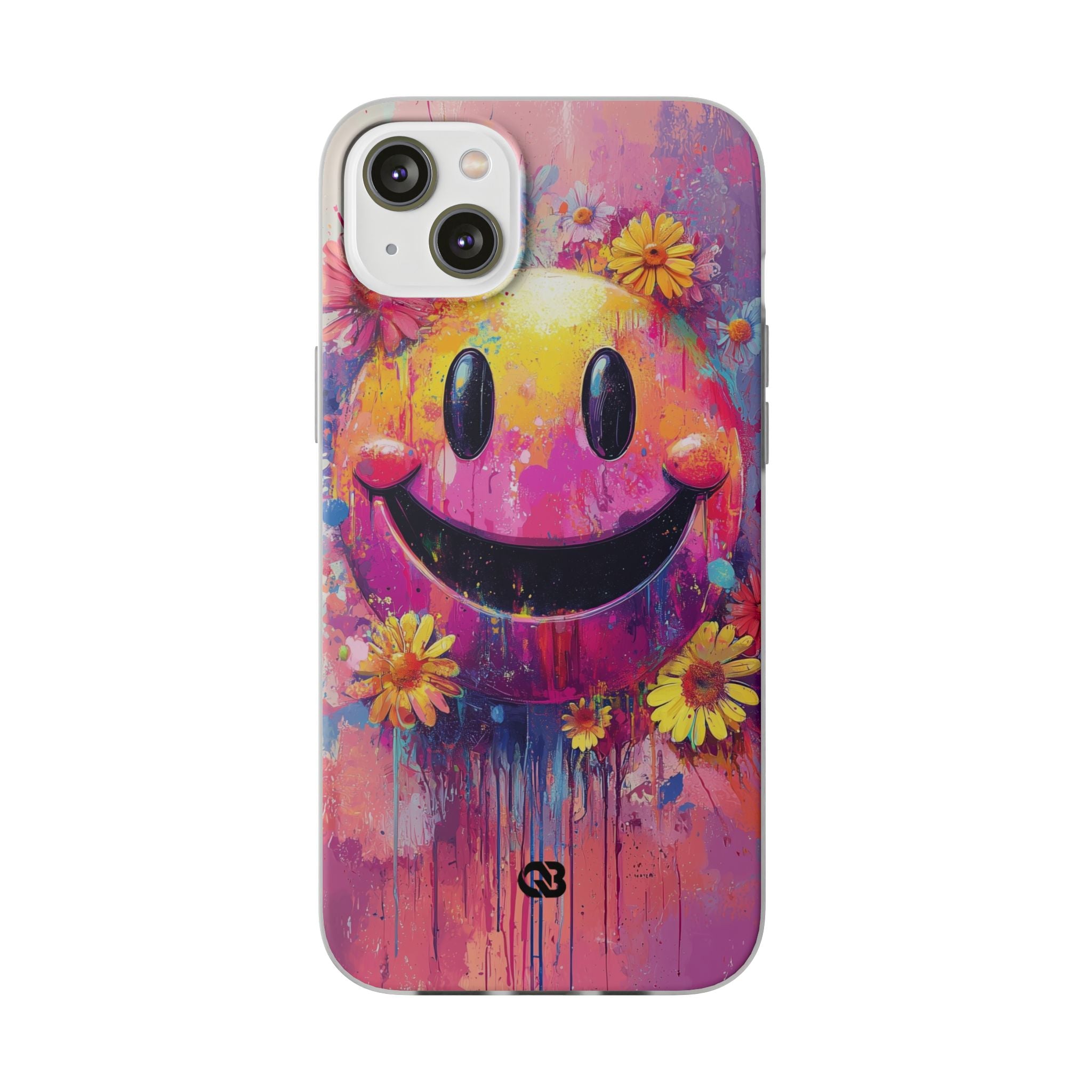 Vivid Grin Graffiti · Soft Phone Case for iPhone