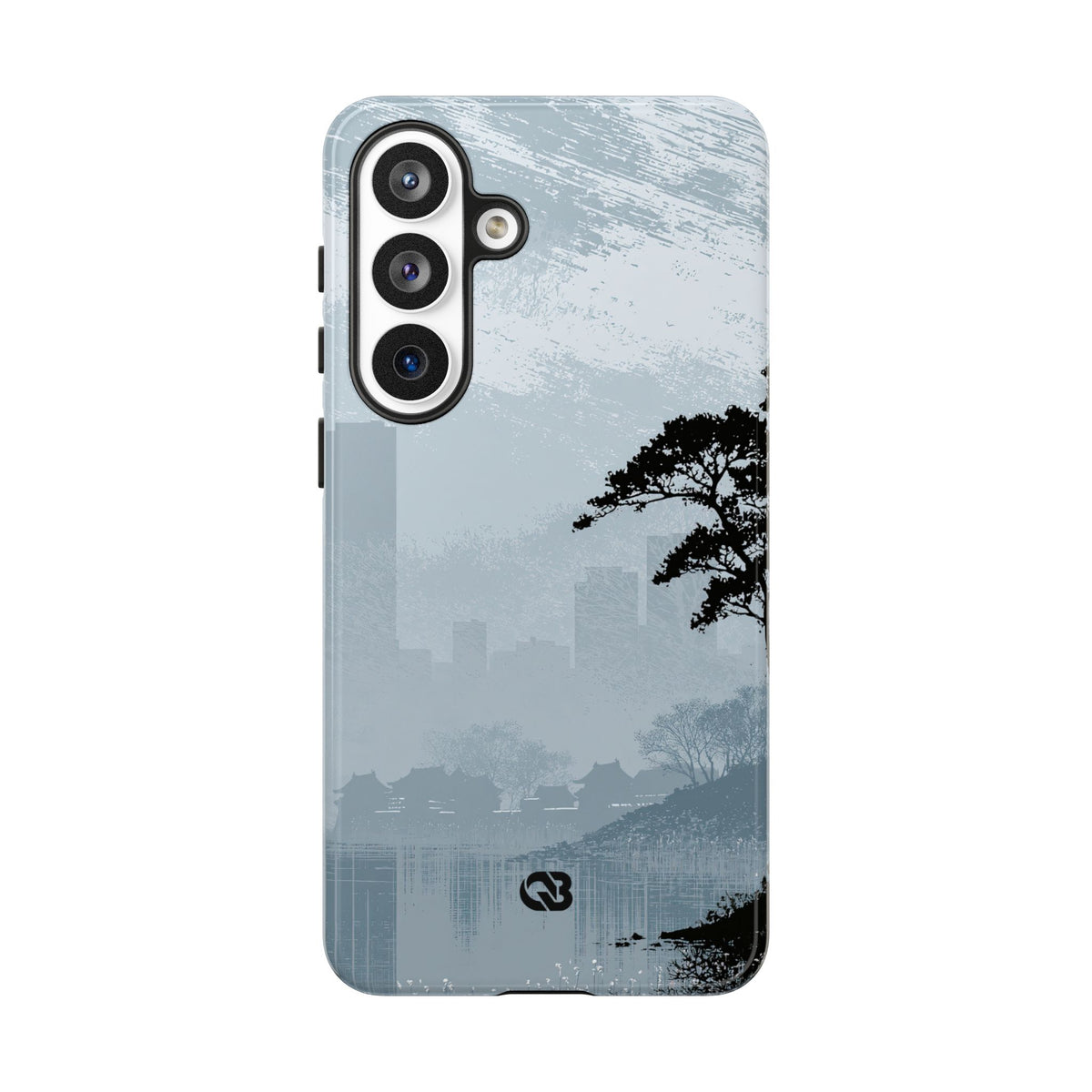 Grey Tough Phone Case for Samsung - Steel Slate Zen