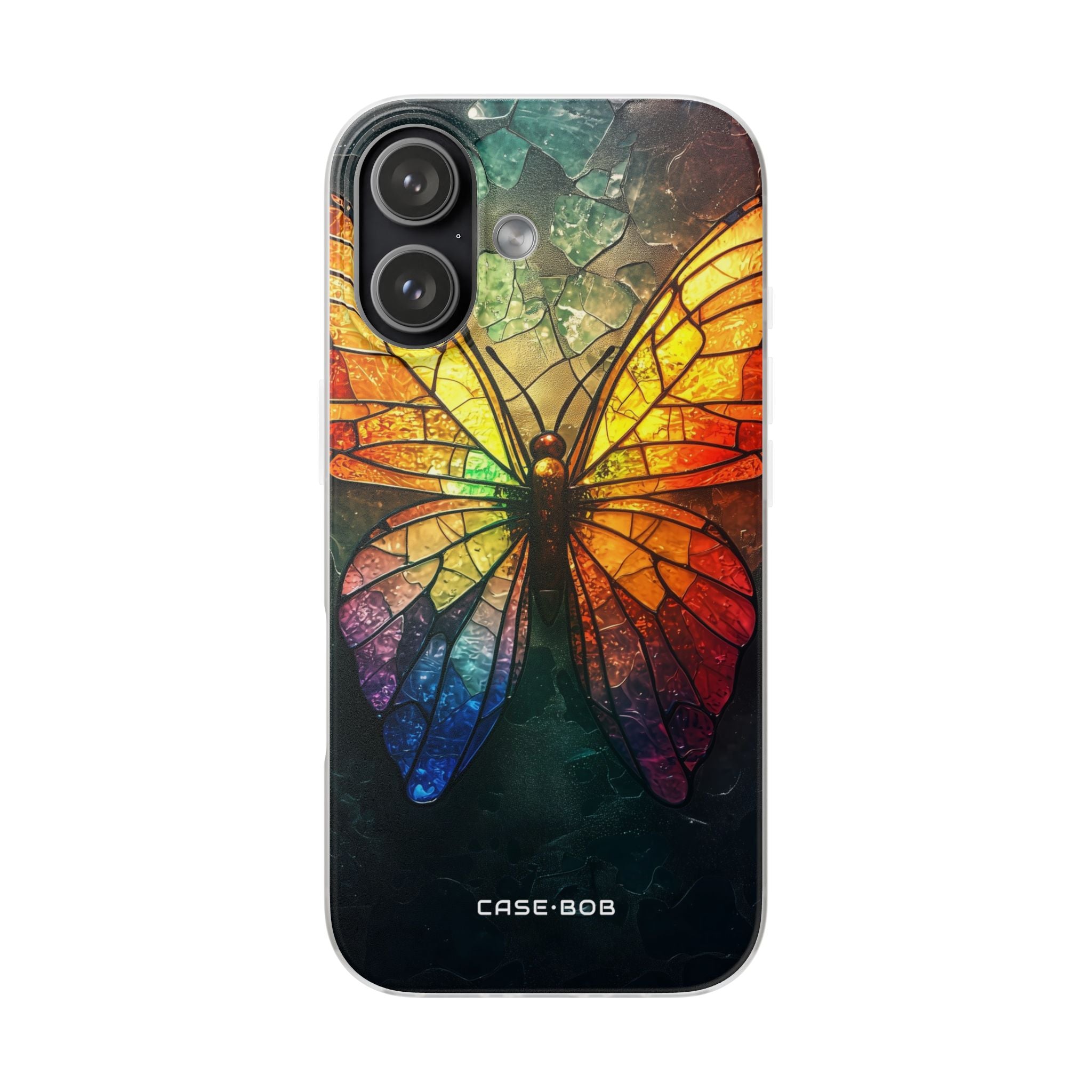 Stained Glass Butterfly iPhone 17 Case - Soft - CASE•BOB