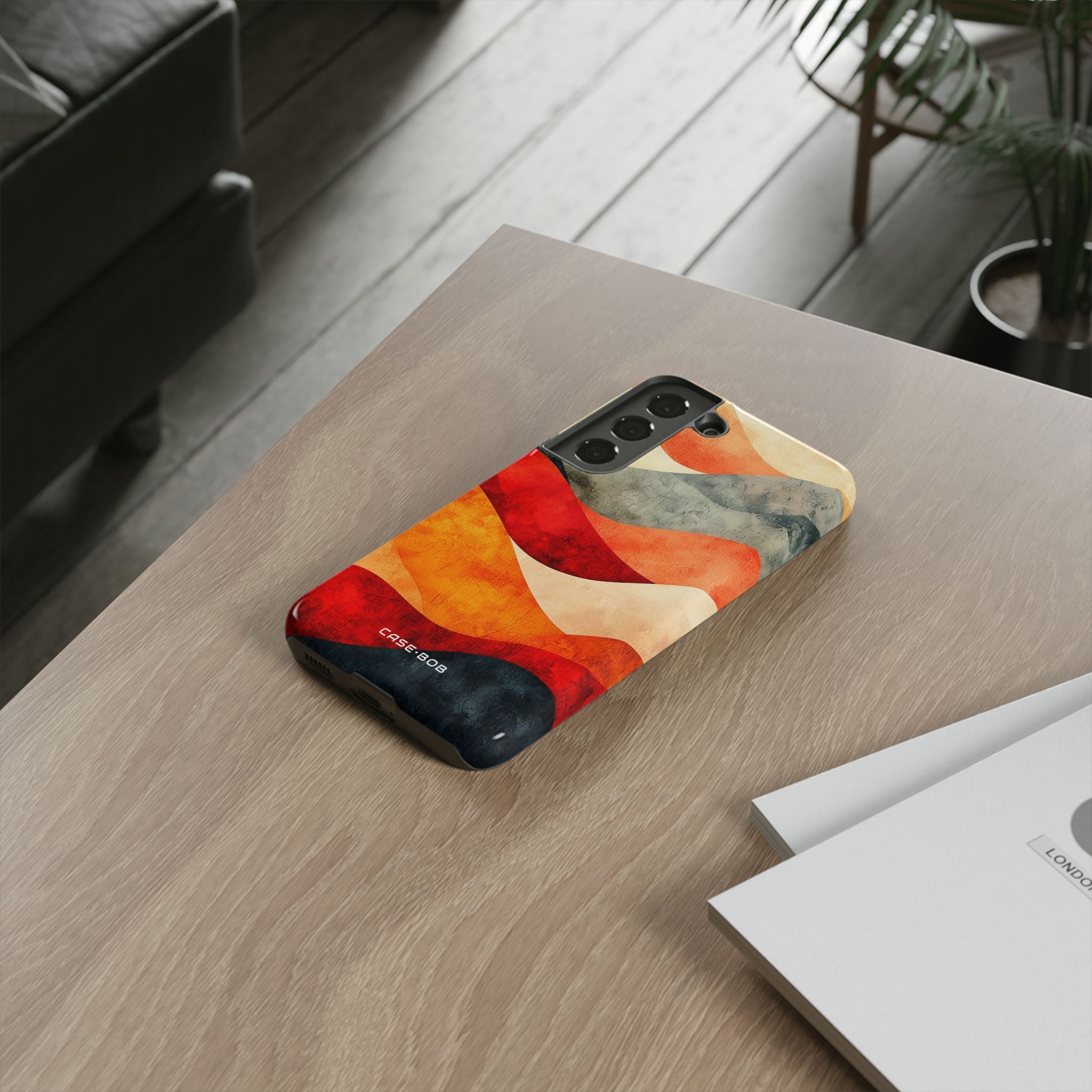 Cracked Wave Sunset Samsung S22 Case - Tough