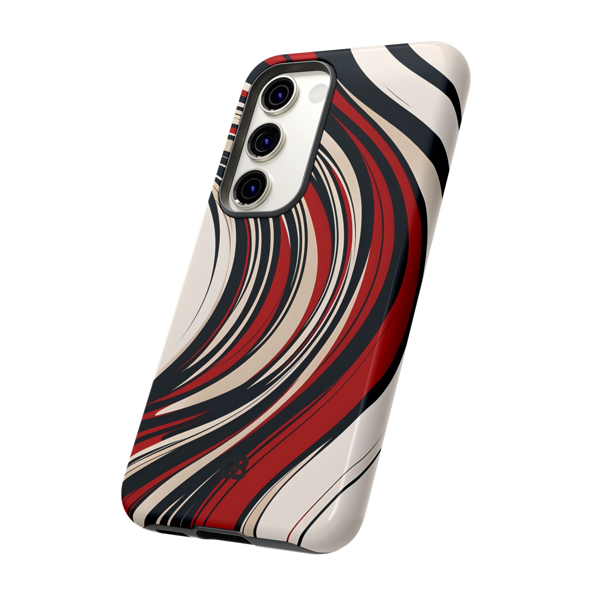 Crimson Flow Waves · Tough Phone Case for Samsung