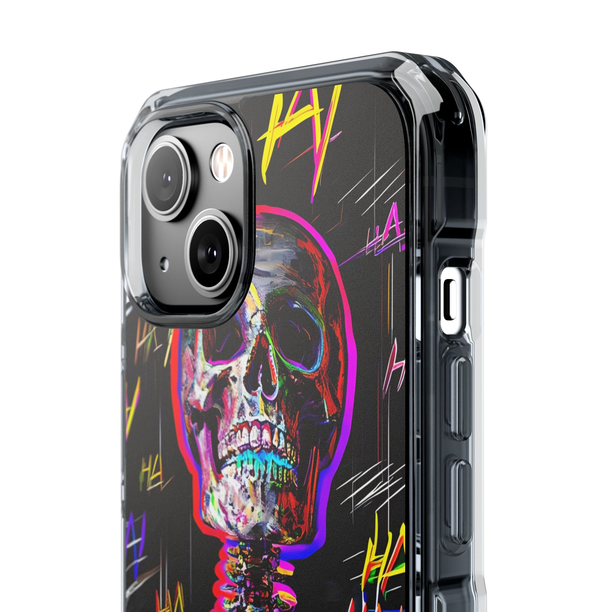 Neon Glitch Skeleton · Impact Handyhülle für iPhone · Magsafe
