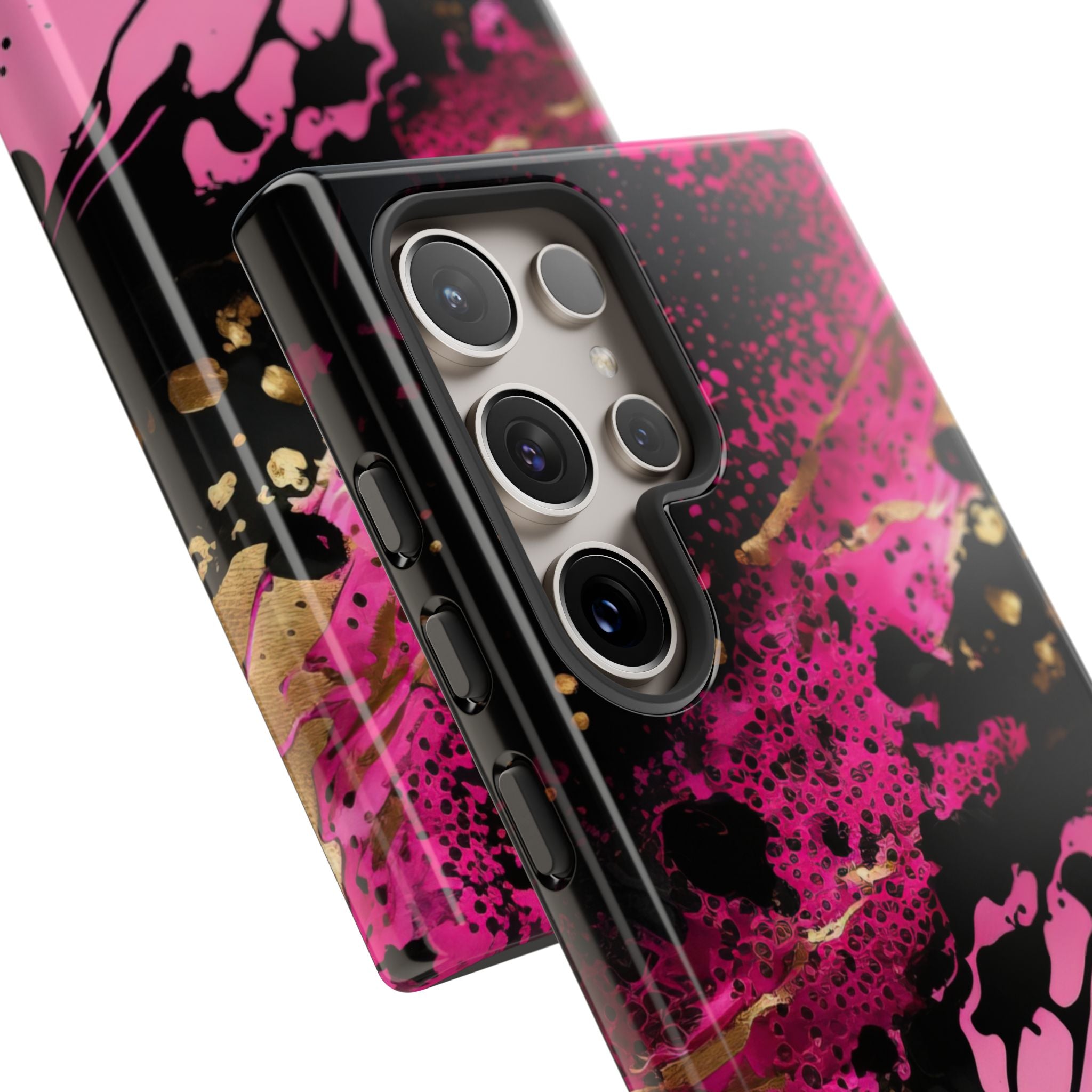 Magenta Liquid Gold · Tough Fundas para teléfono para Samsung