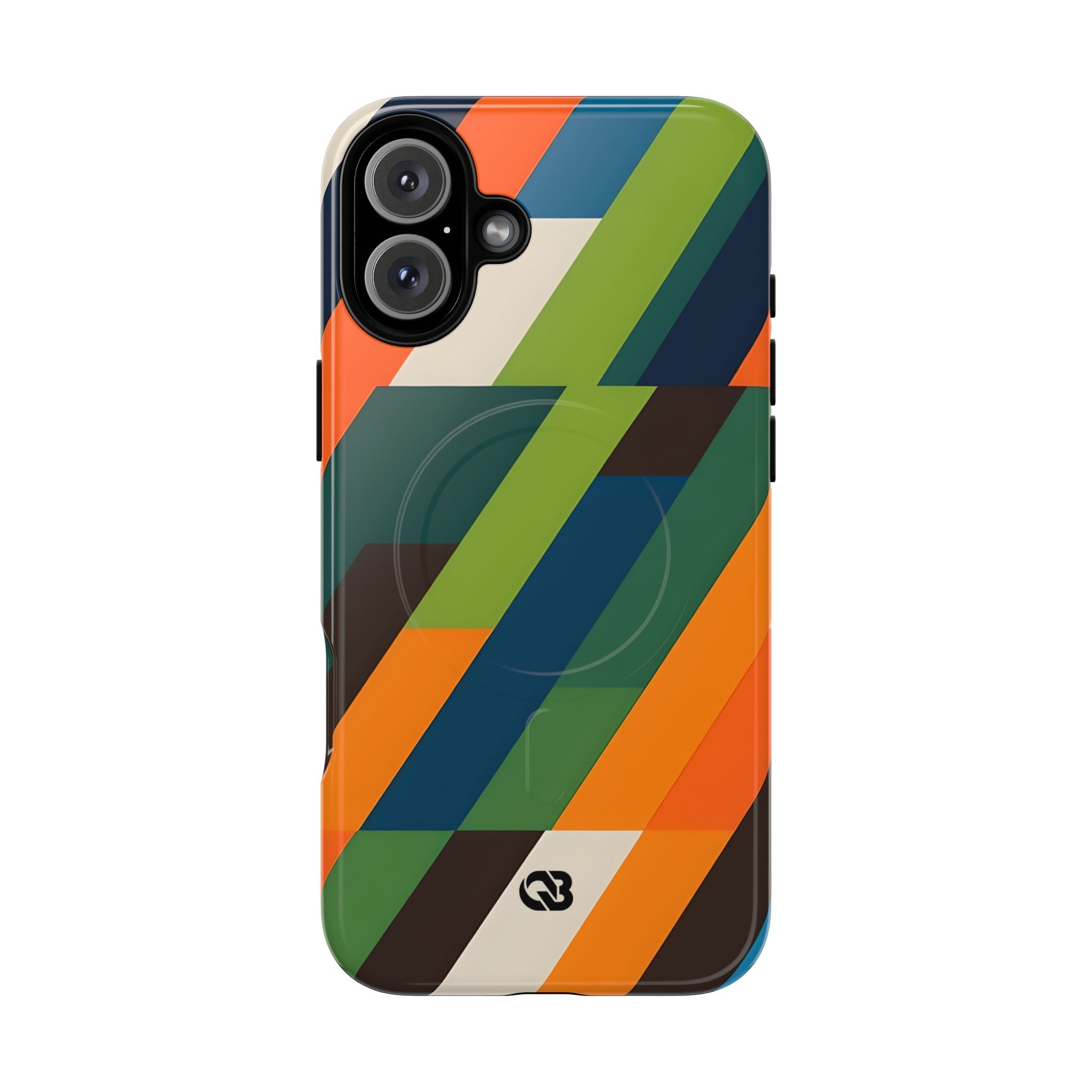 Angled Retro Mosaic · Tough+ Phone Case for iPhone · Magsafe