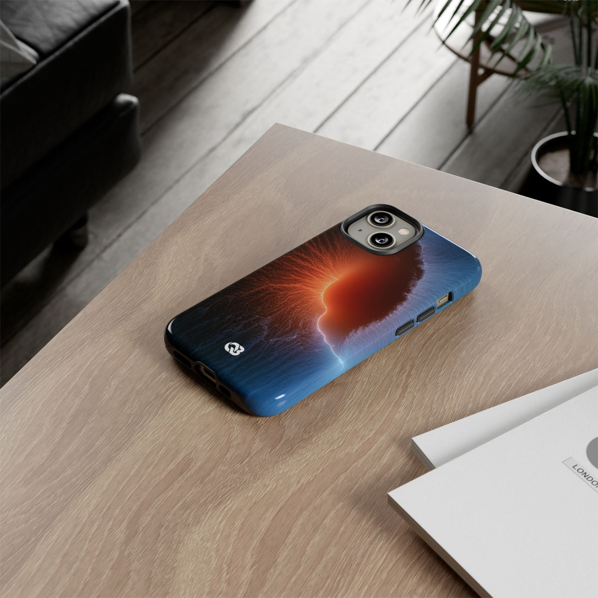 Thermal Aura Pulse · Tough Phone Case for iPhone · Blue