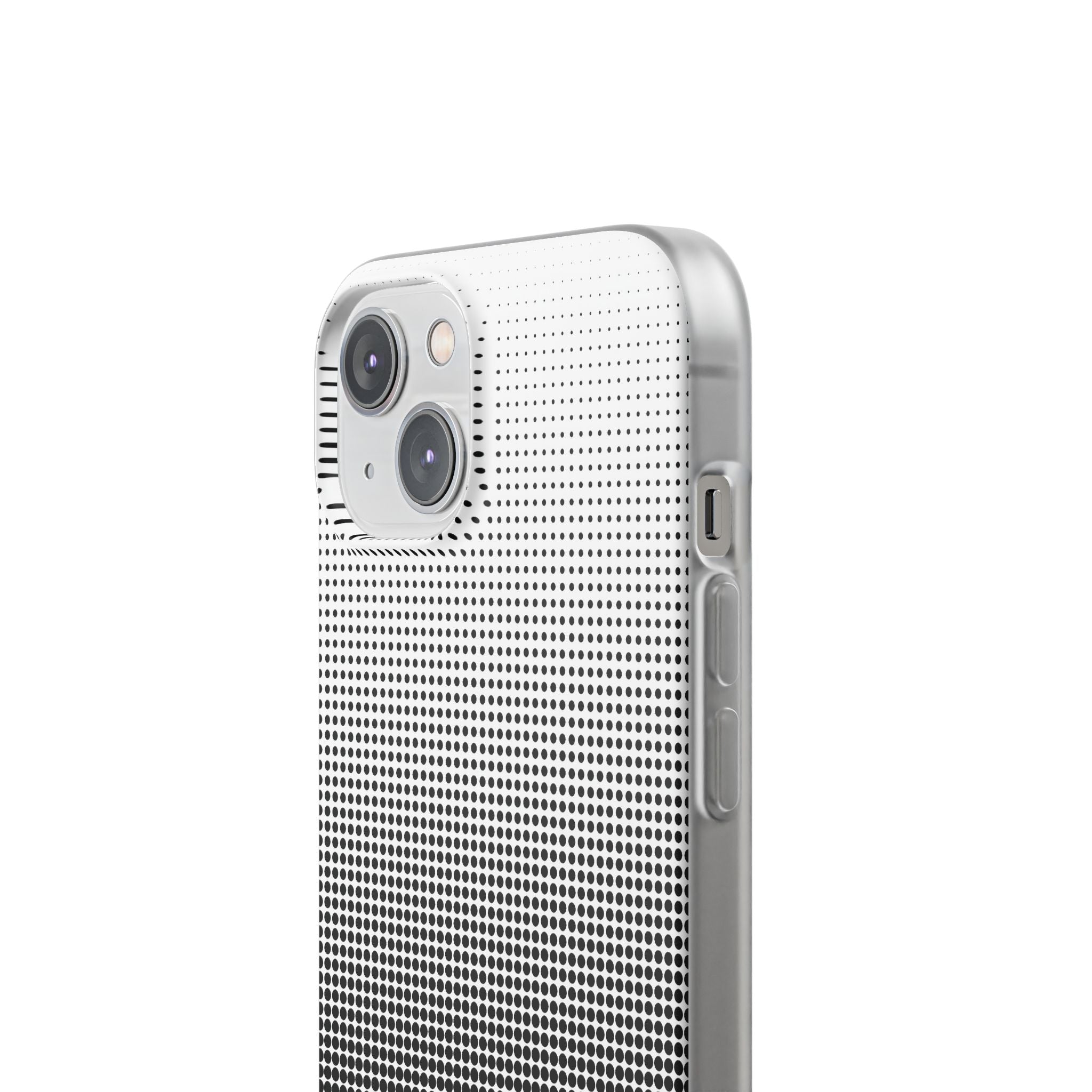 Black Lite Phone Case for iPhone - Obsidian Halftone Flux