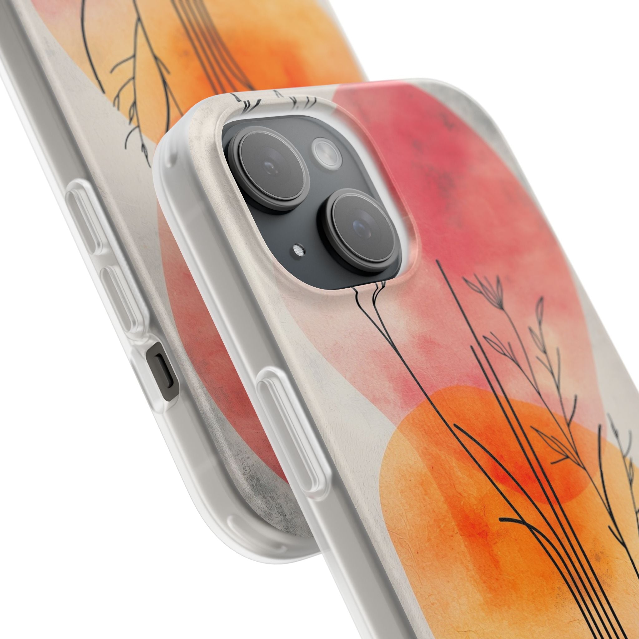 Crimson Bloom Lineage · Soft Phone Case for iPhone