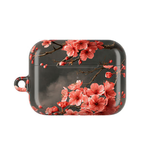 Dark Sakura Nocturne · Hard Case for AirPods & AirPods Pro · Black