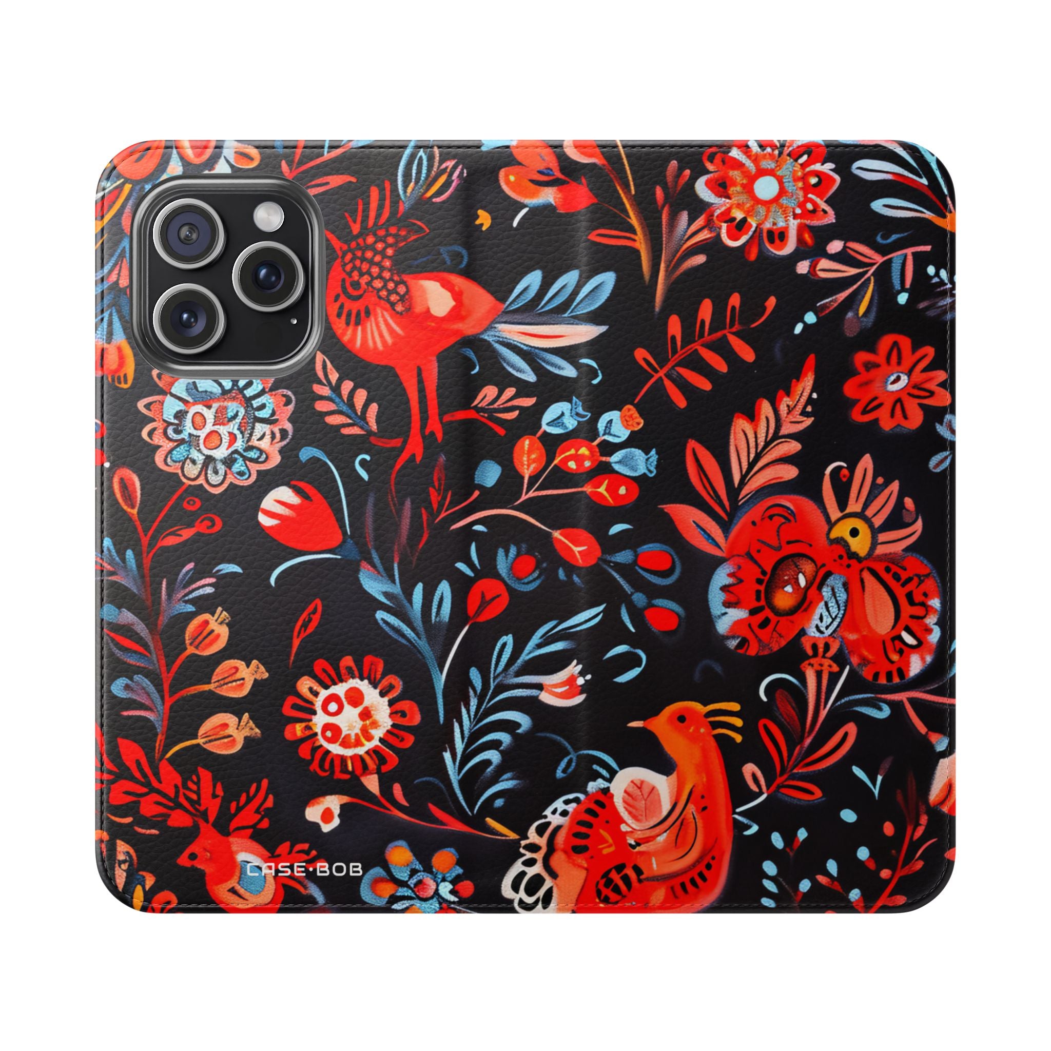 Folk Bird Flame - iPhone 15 Pro Max Cover - Pung
