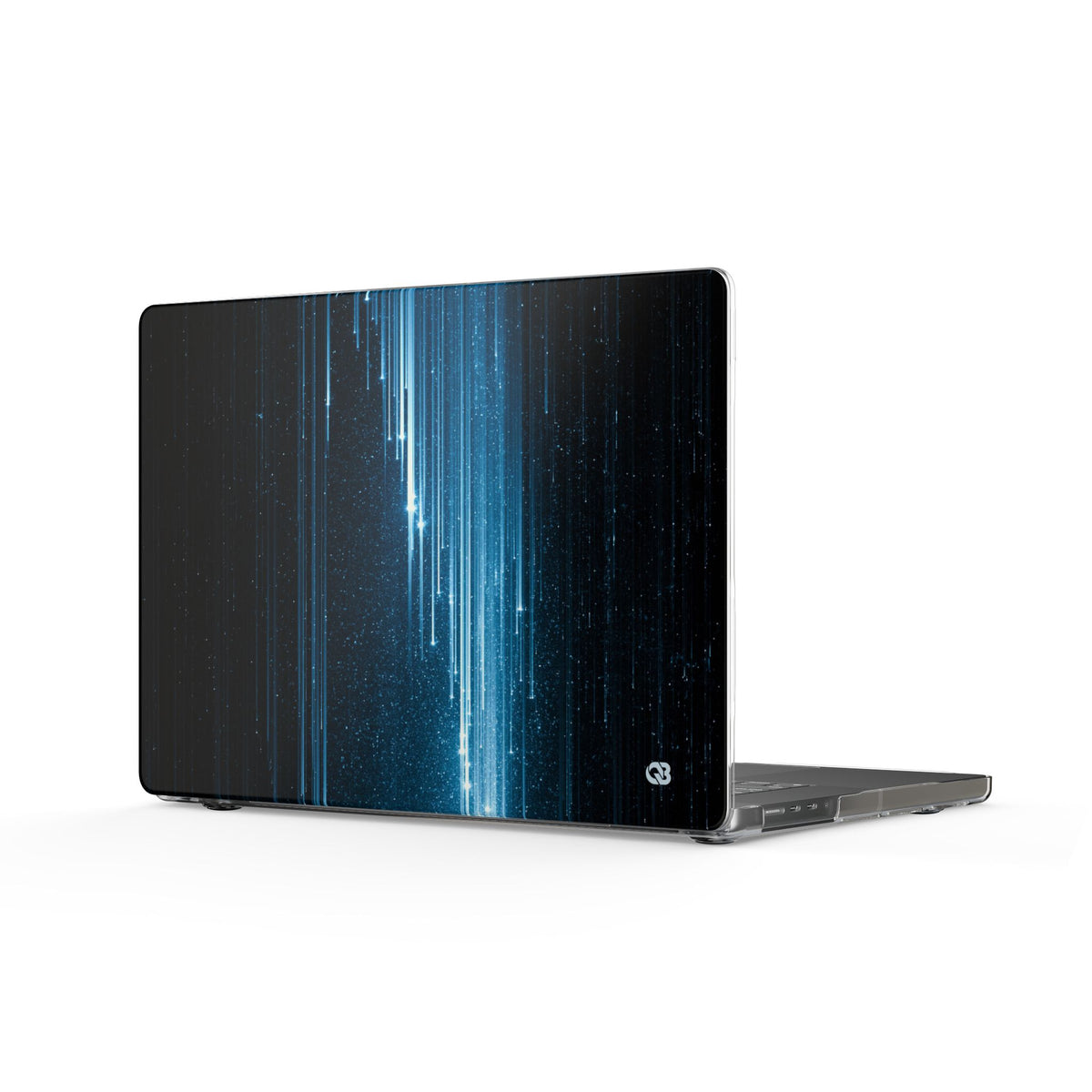 Nocturnal Cascade · Clear Hard Case for MacBook · Black