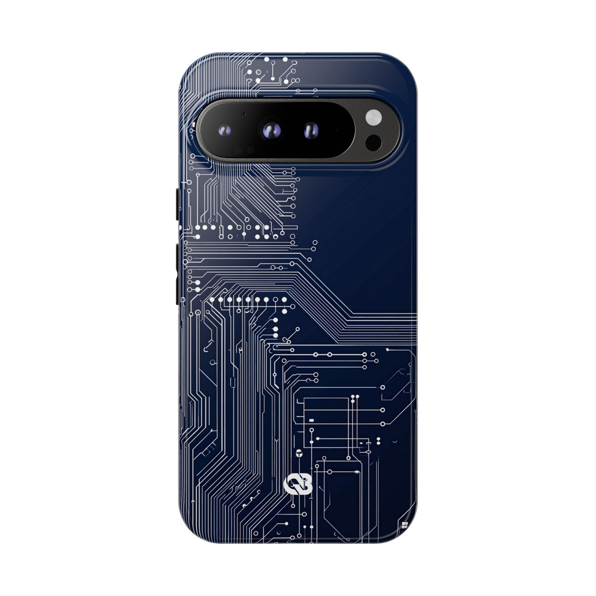 Blue Tough Phone Case for Google Pixel - Cobalt Data Stream