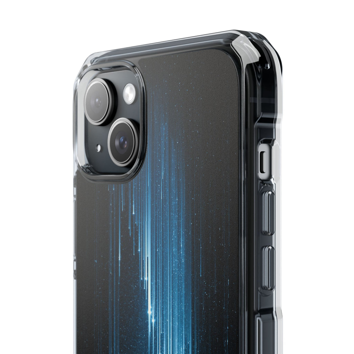 Nocturnal Cascade · Clear Impact Magnetic Phone Case for iPhone · Black