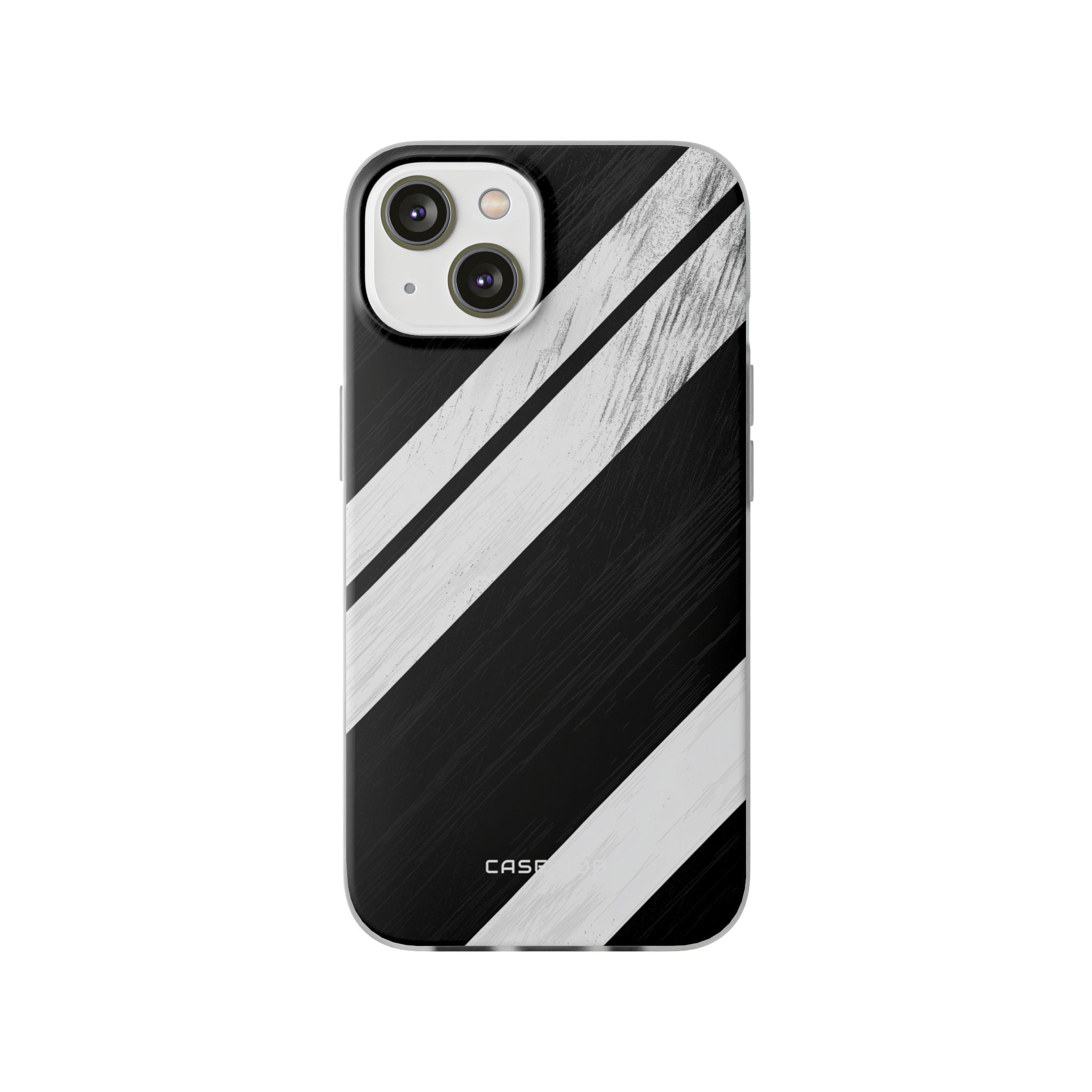 Distressed Stripe Motion iPhone 14 Skal - Mjuk