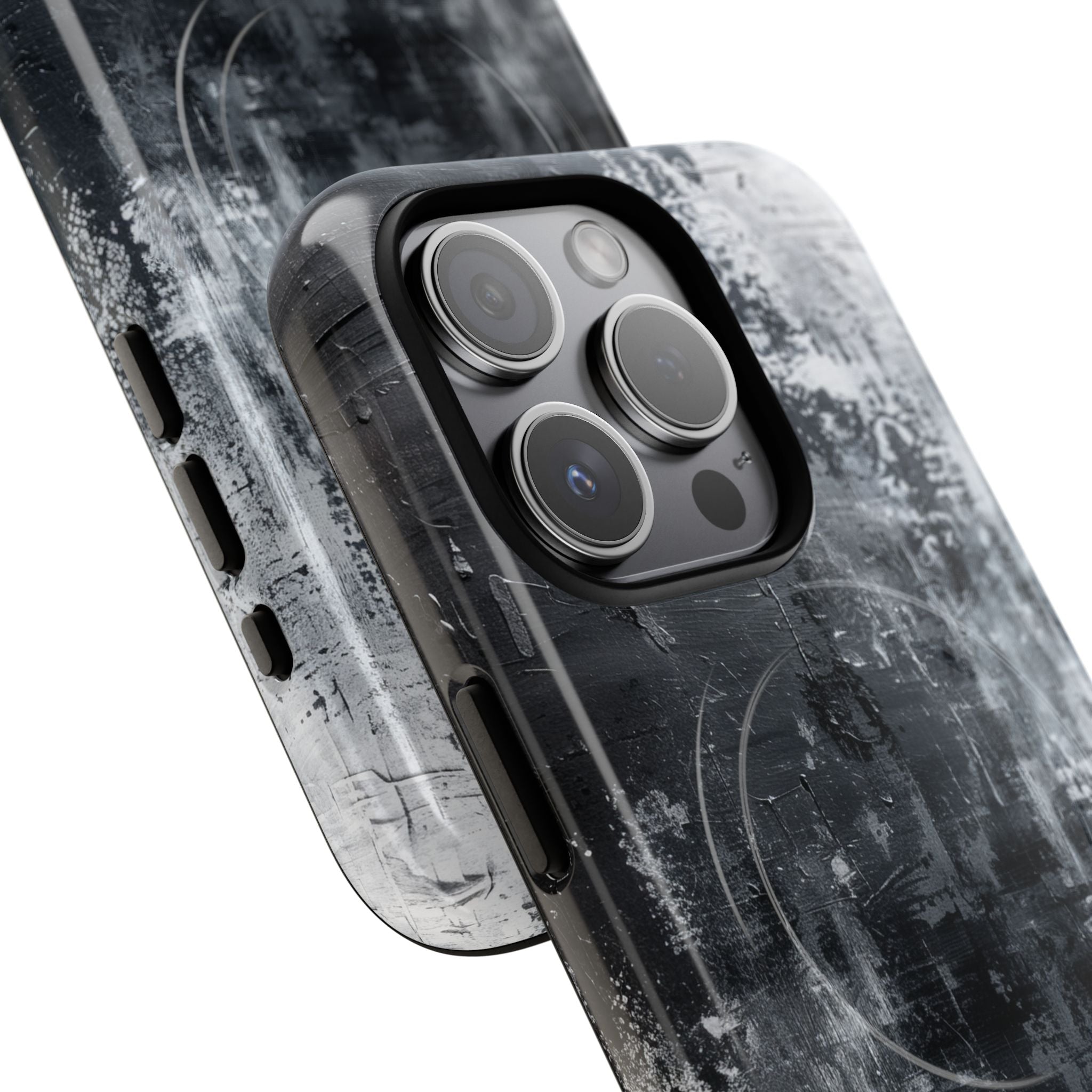 Textured Blackscape iPhone 15 Pro Case - Tough+