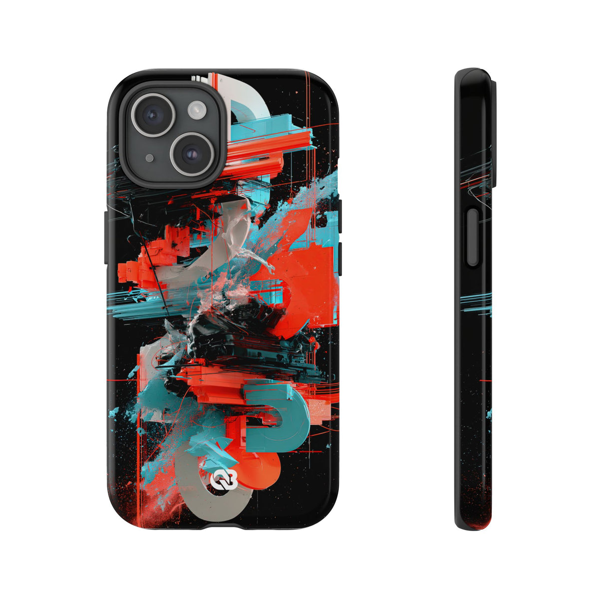 Fragmented Cyber Core · Tough Phone Case for iPhone · Black