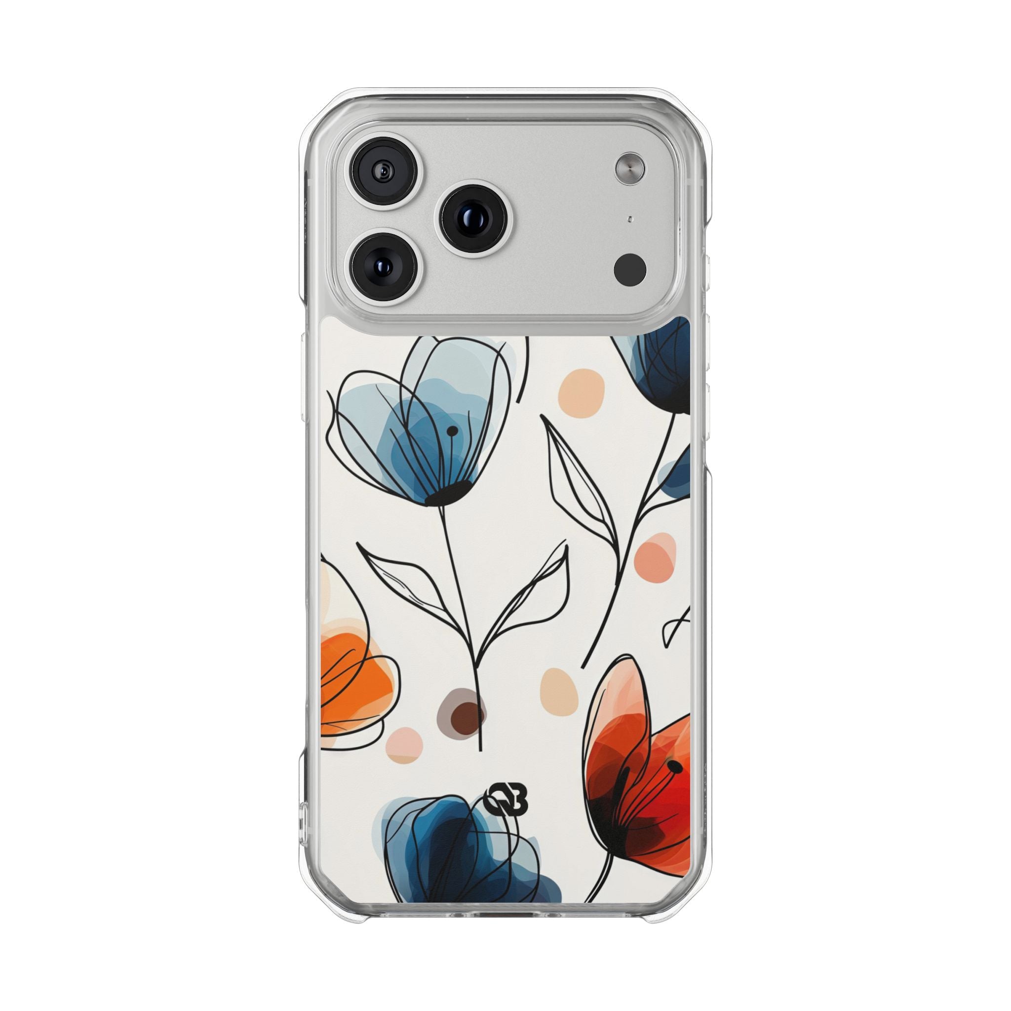Ink Watercolor Tulips · Impact Hoesje voor iPhone · Magsafe