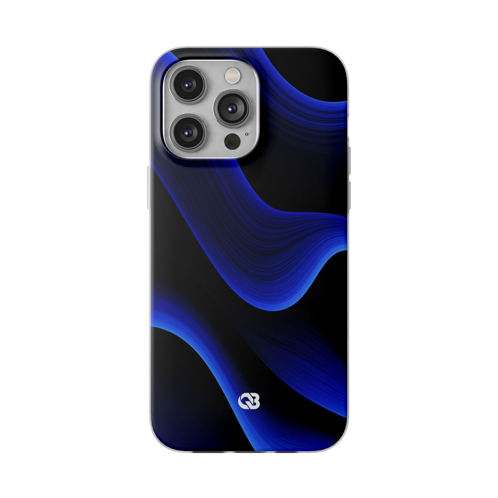 Blue Lite Phone Case for iPhone - Electric Cobalt Flow