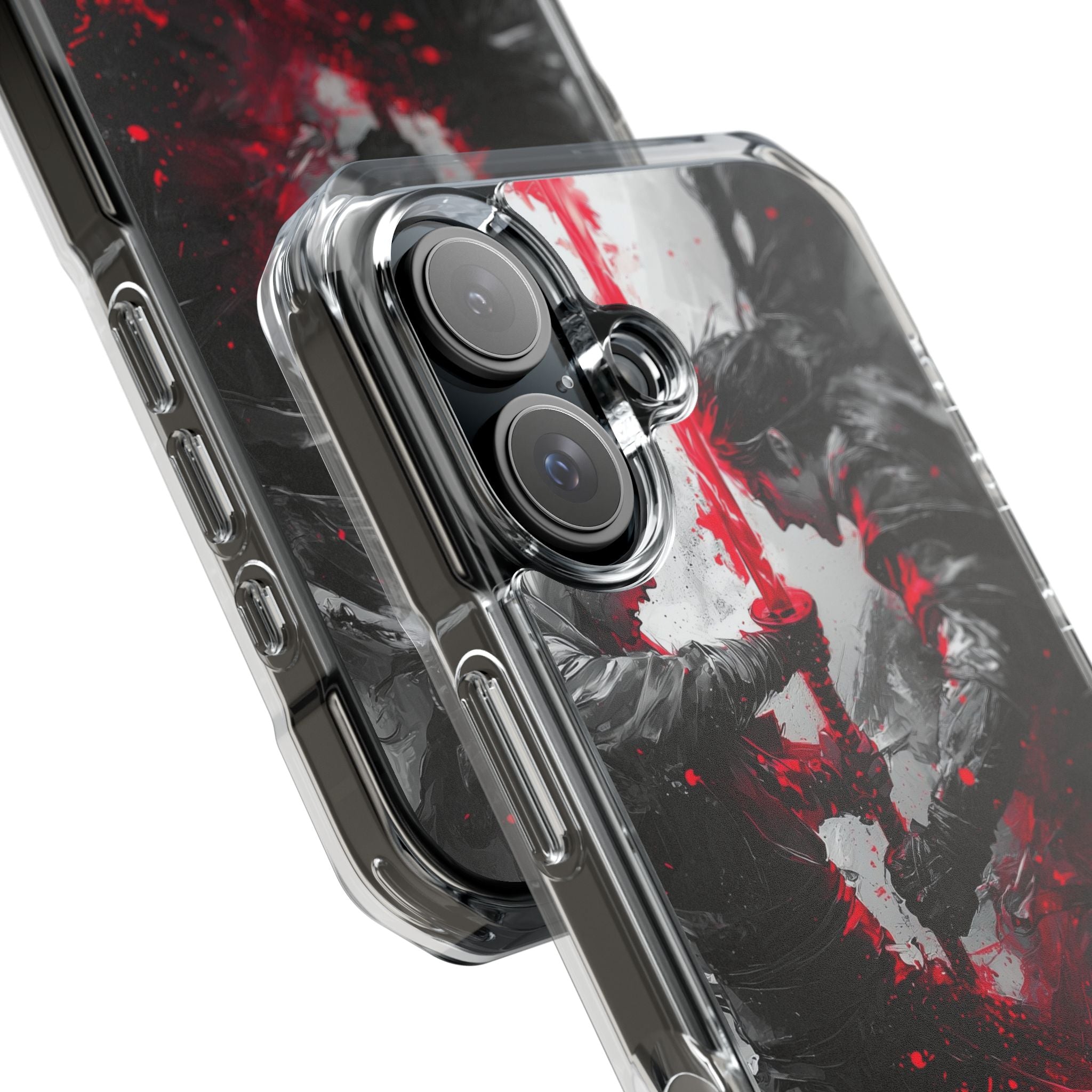 Shattered Crimson Duel · Impact Hoesje voor iPhone · Magsafe