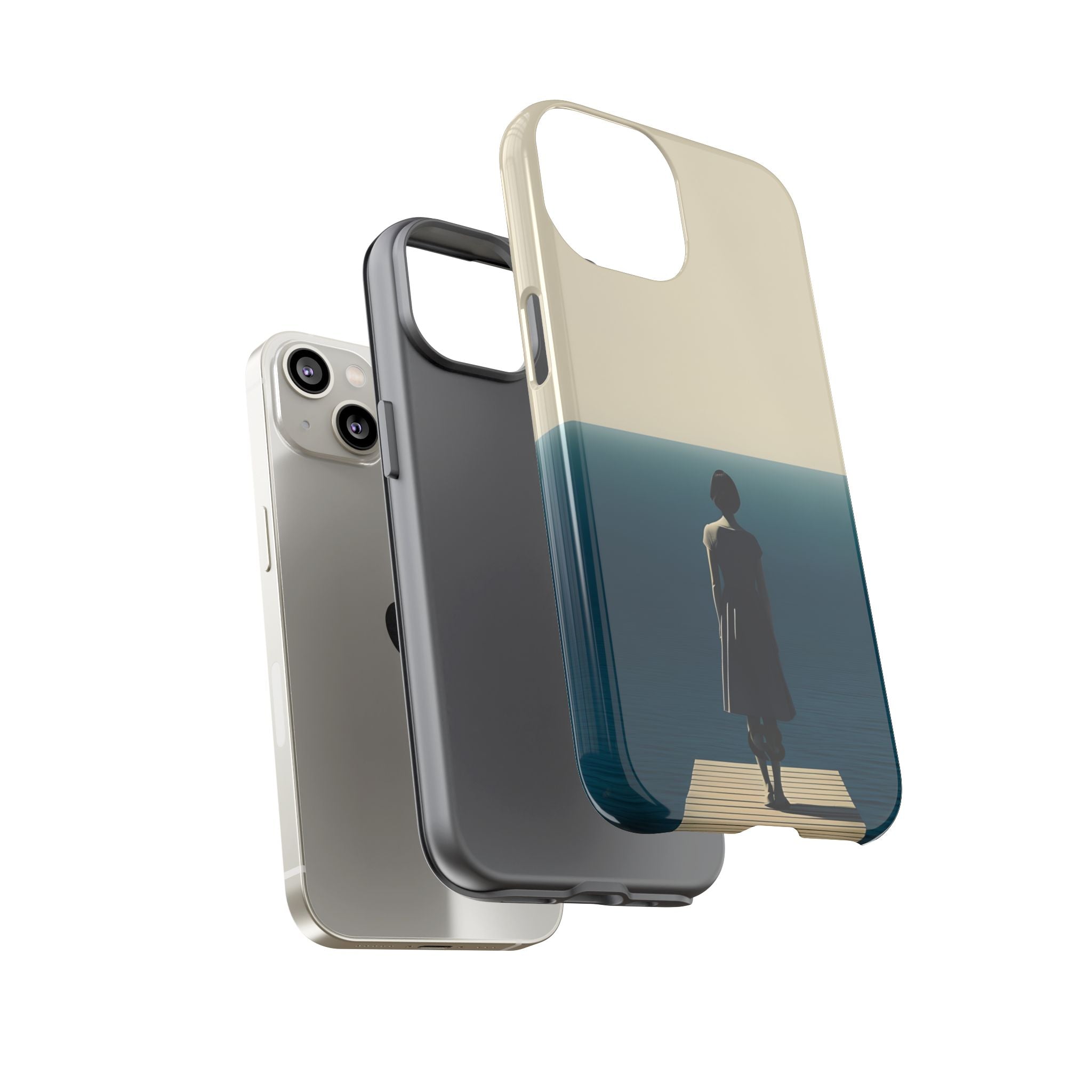 Solitary Blue Horizon · Tough Phone Case for iPhone
