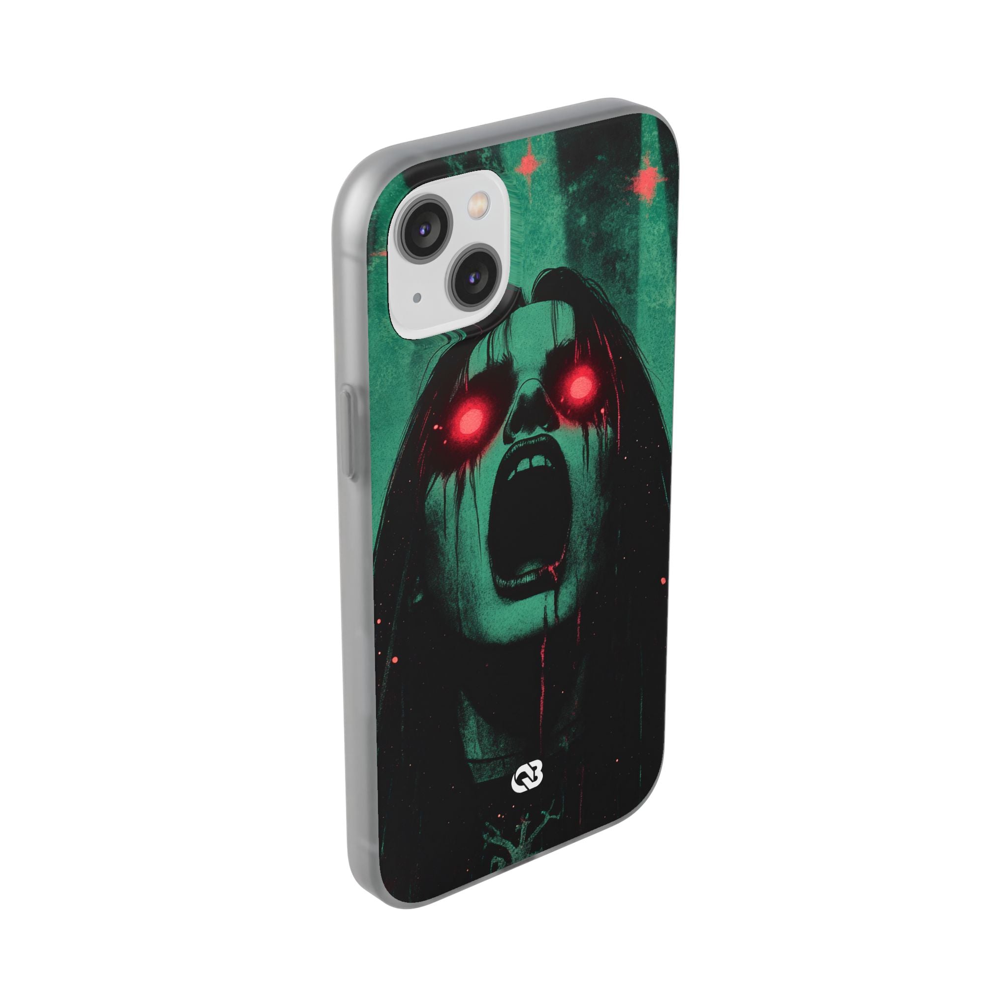 Crimson Emerald Scream · Soft Phone Case for iPhone