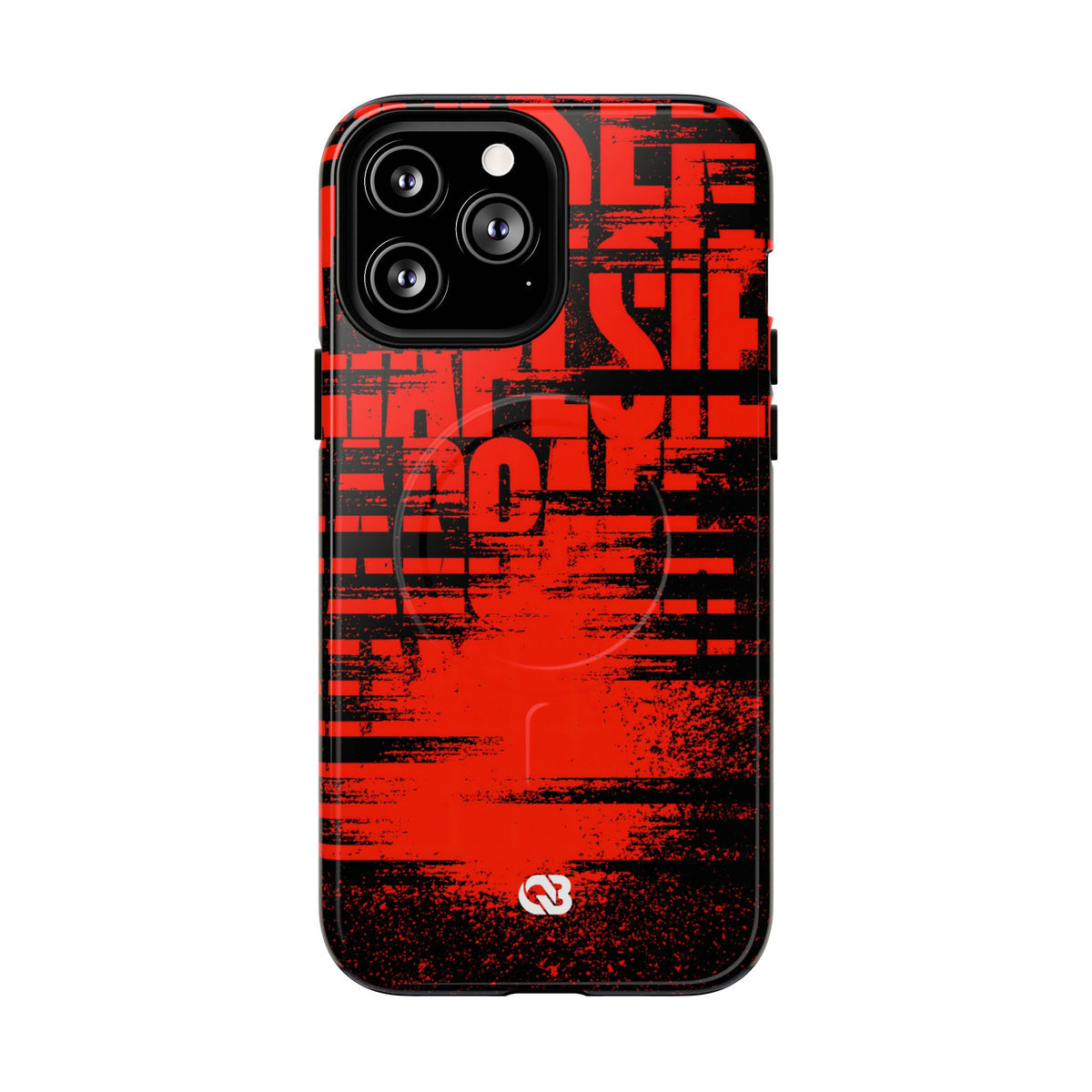Crimson Redaction · Tough 2.0 Magnetic Phone Case for iPhone · Black