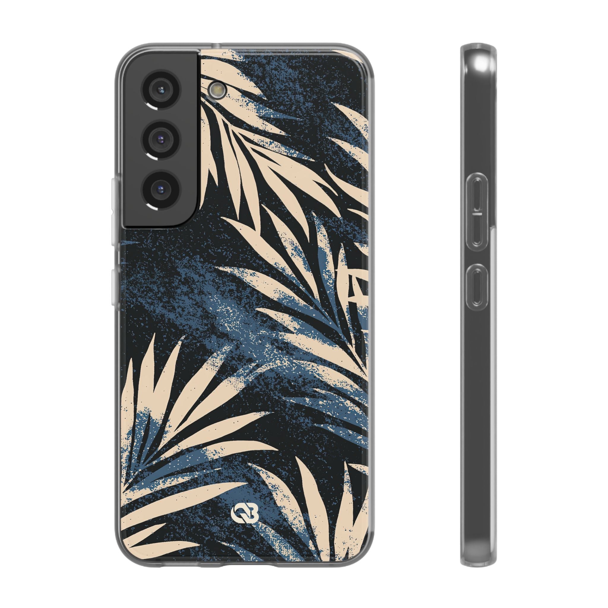 Blue Lite Phone Case for Samsung - Midnight Indigo Palm