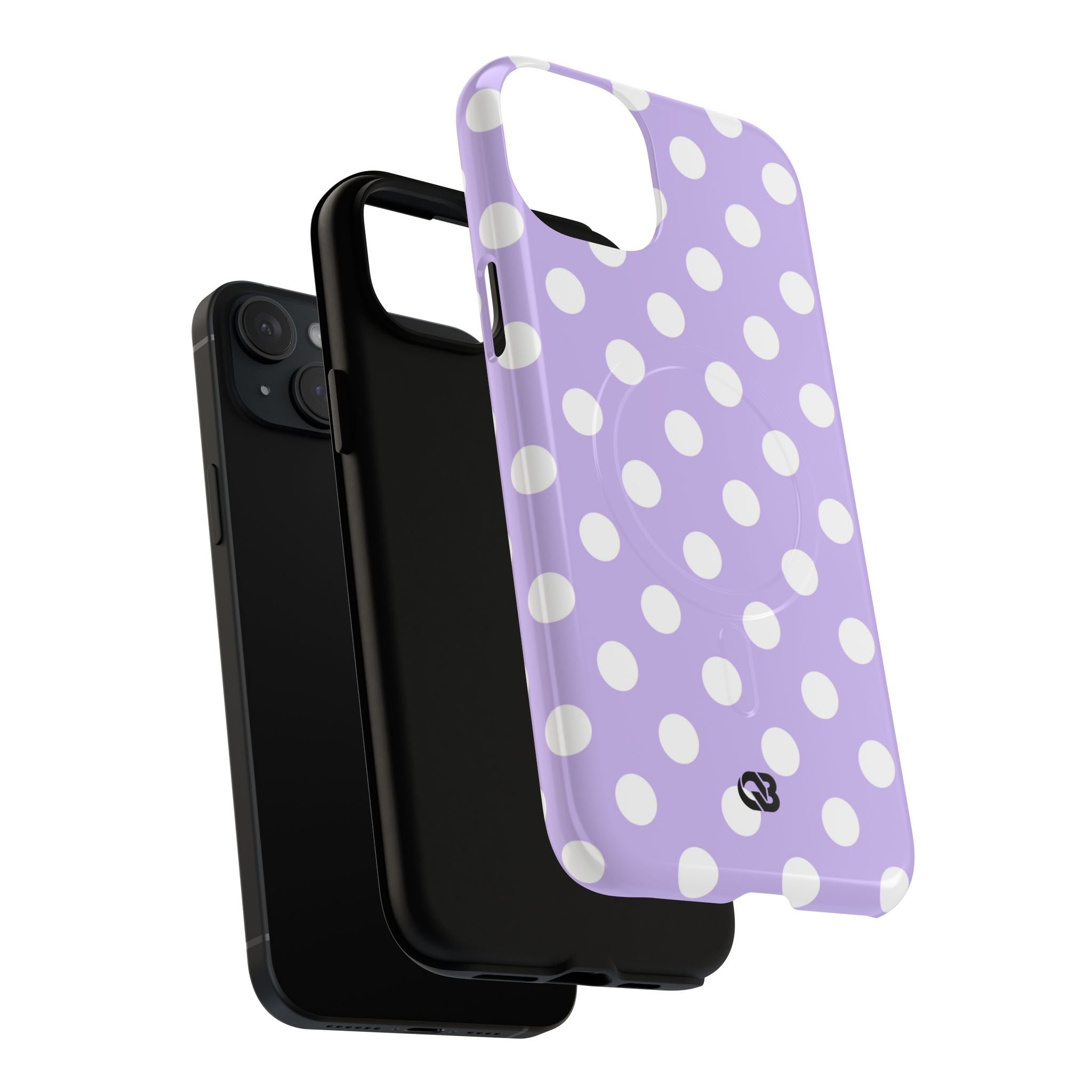 Lavender Polka Grid · Tough+ Phone Case for iPhone · Magsafe