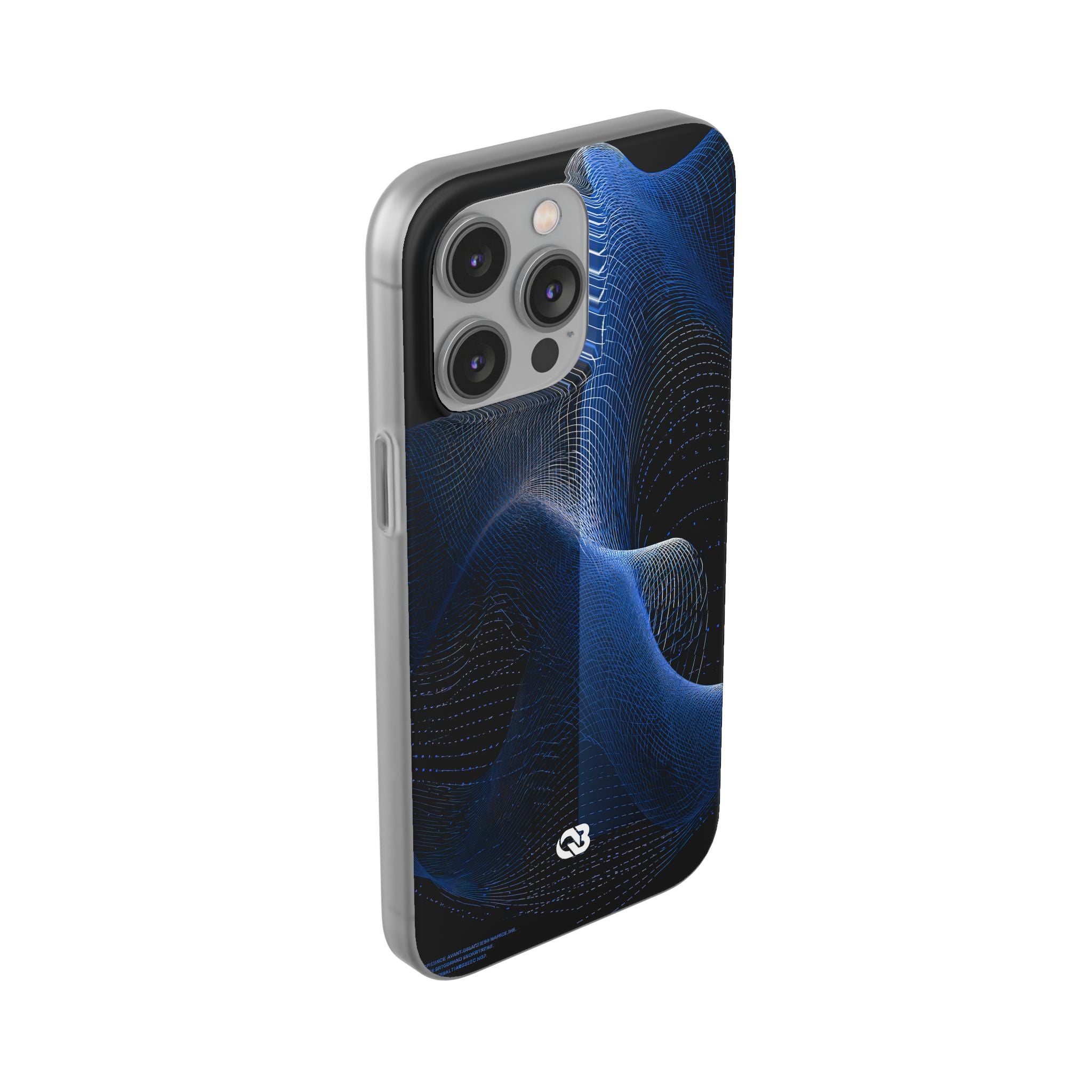 Blue Lite Phone Case for iPhone - Electric Blue Flux