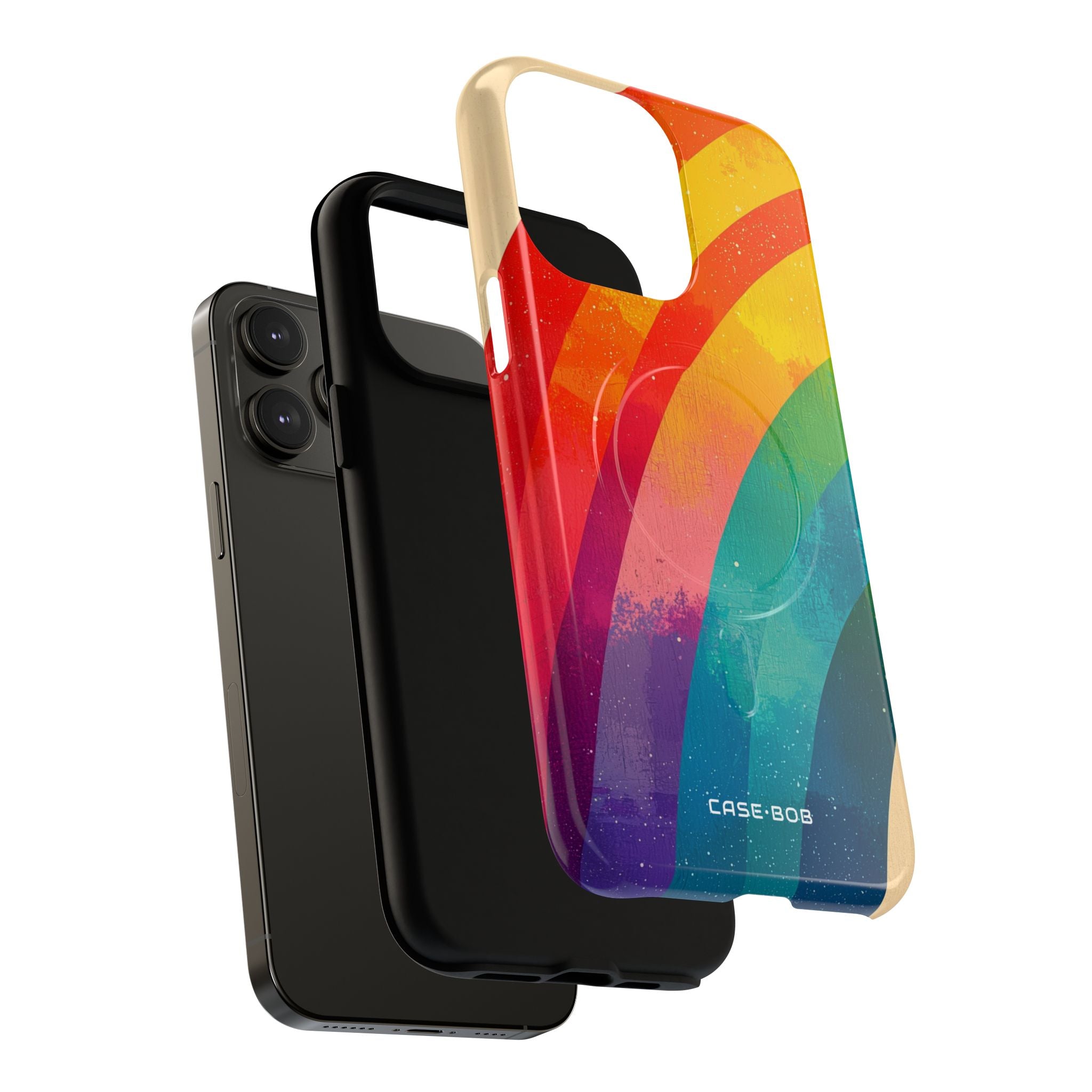 Textured Rainbow Arc iPhone 14 Pro Max Case - Tough+