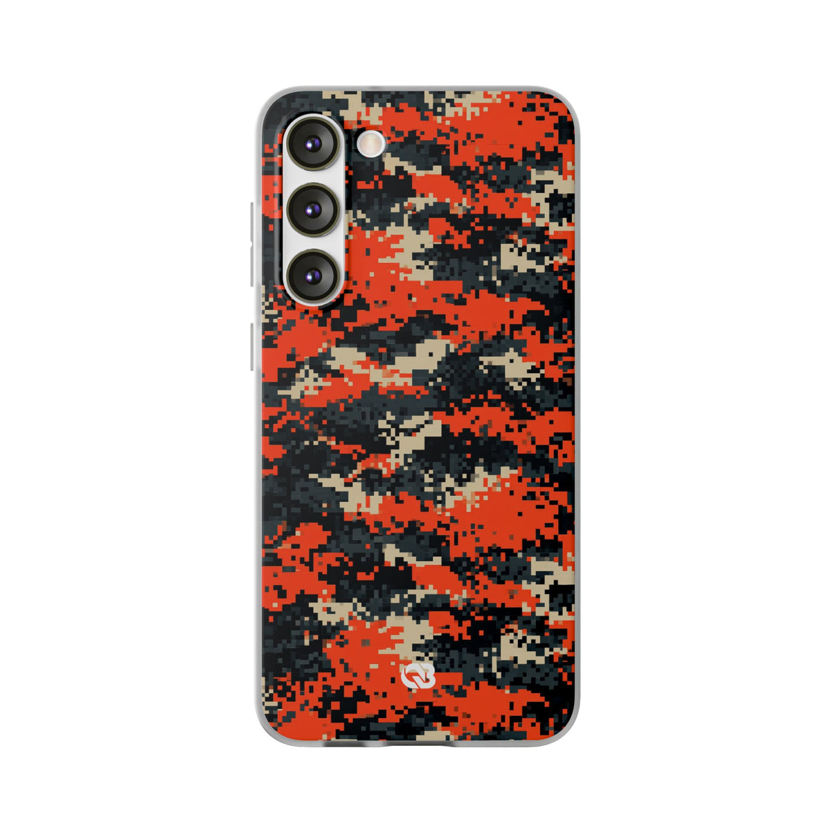 Signal Pixel Camo · Lite Phone Case for Samsung · Orange