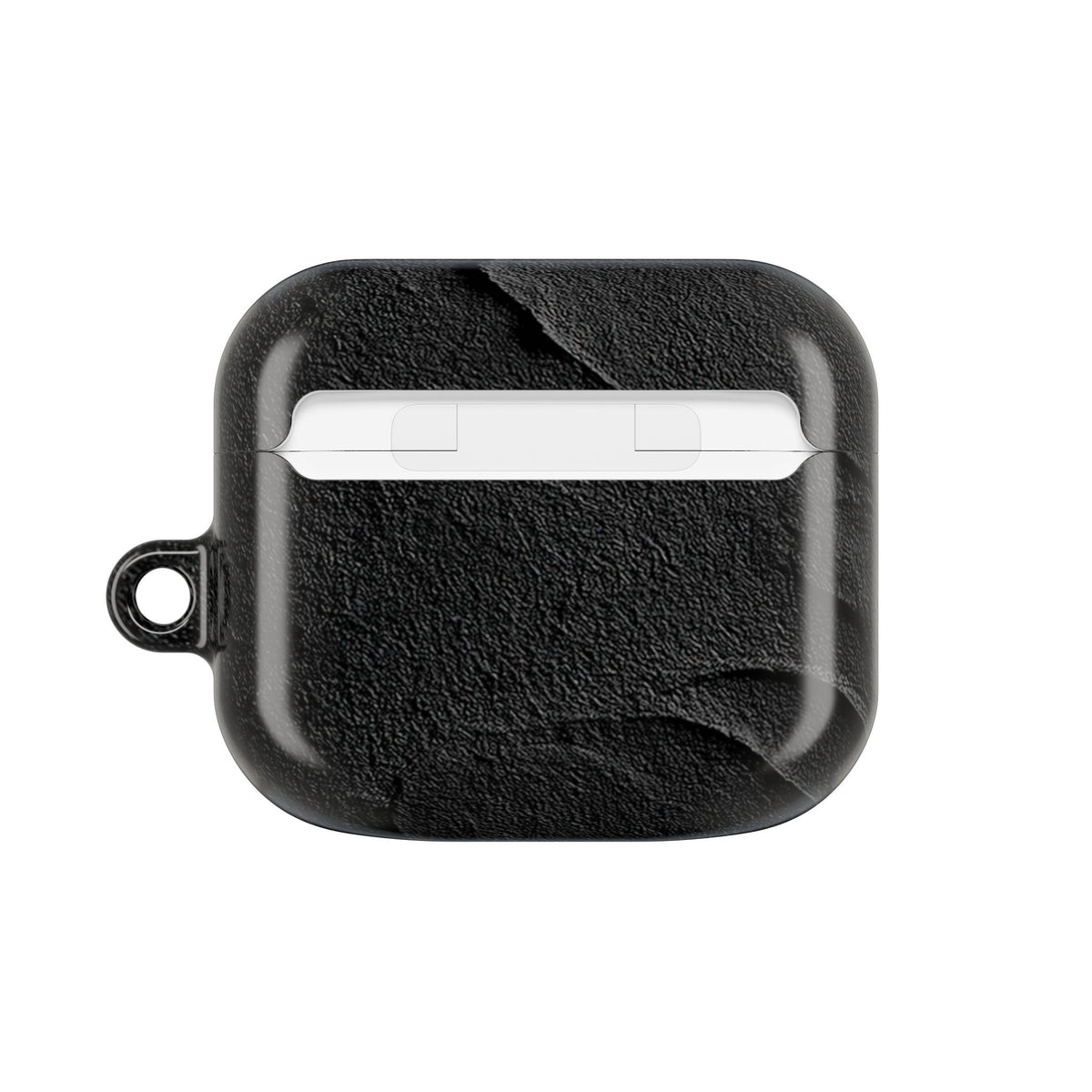 Obsidian Stucco Relief · Hard Case for AirPods & AirPods Pro · Black